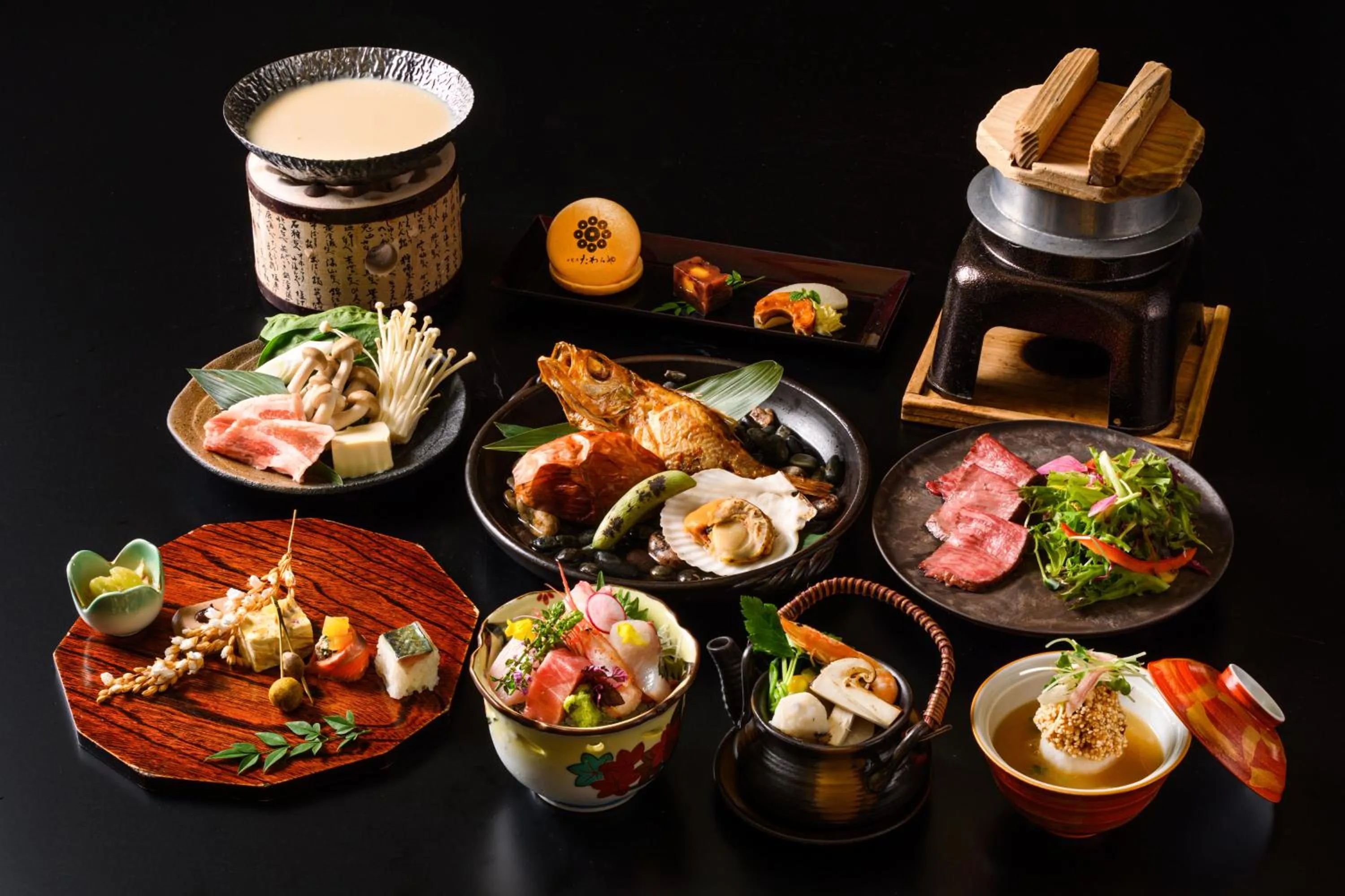 Food close-up in Shirasagiyu Tawaraya