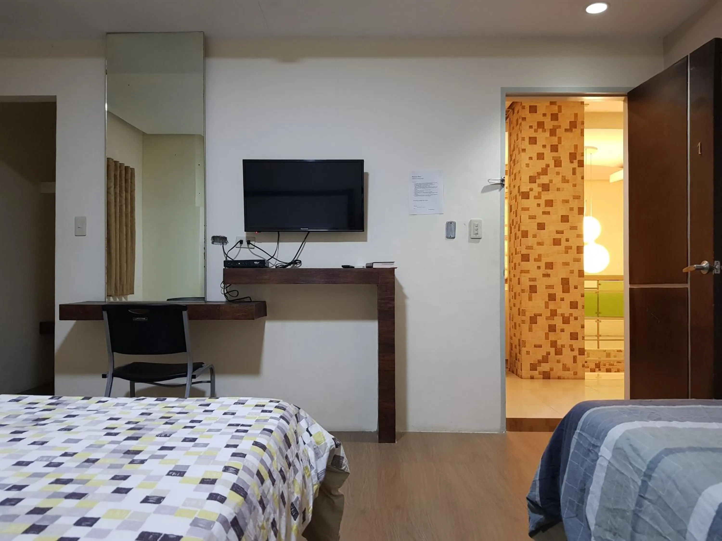 Bed in Hotel Giorgio