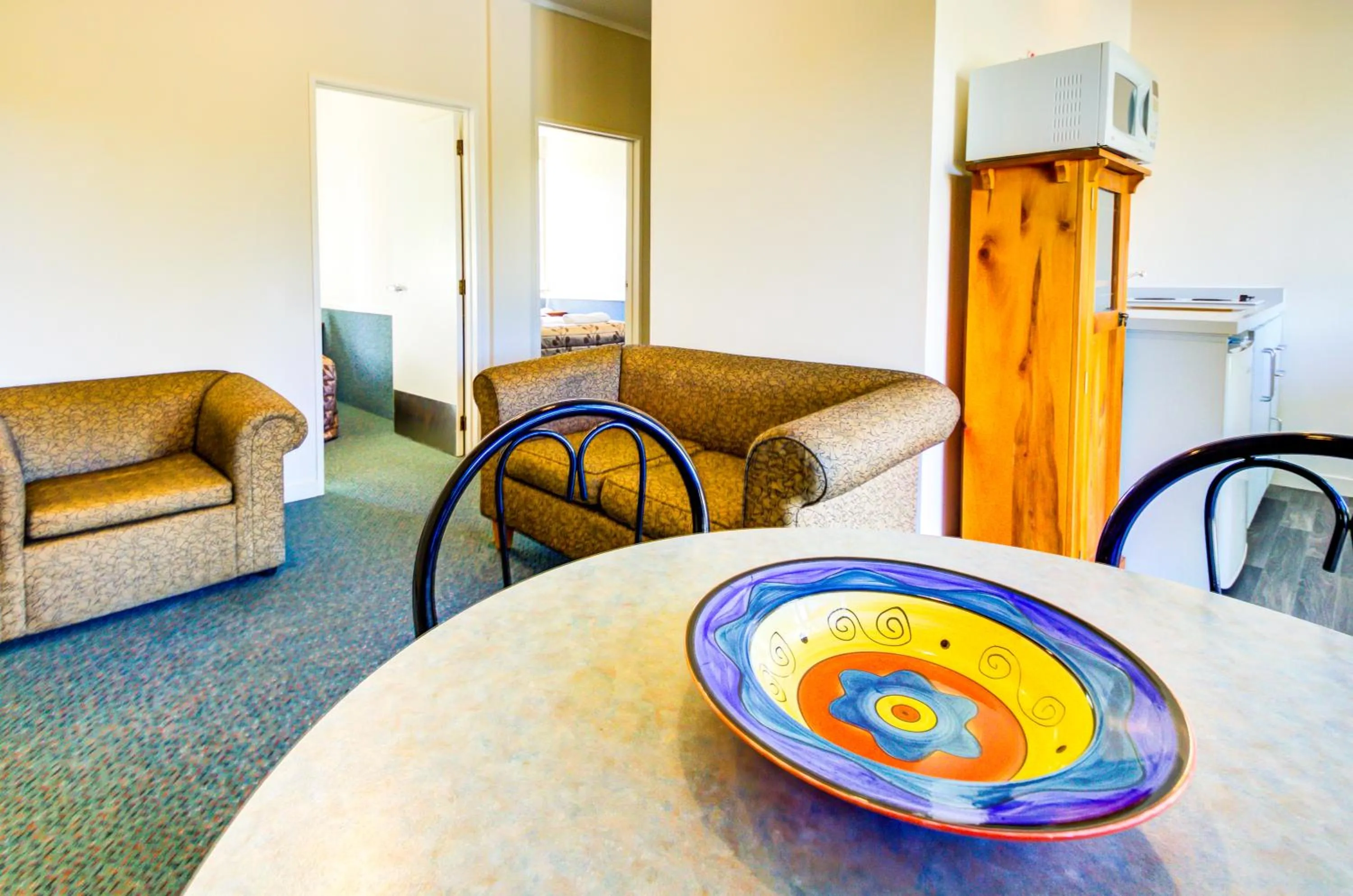 Kitchen or kitchenette in Te Anau Lakeview Holiday Park & Motels