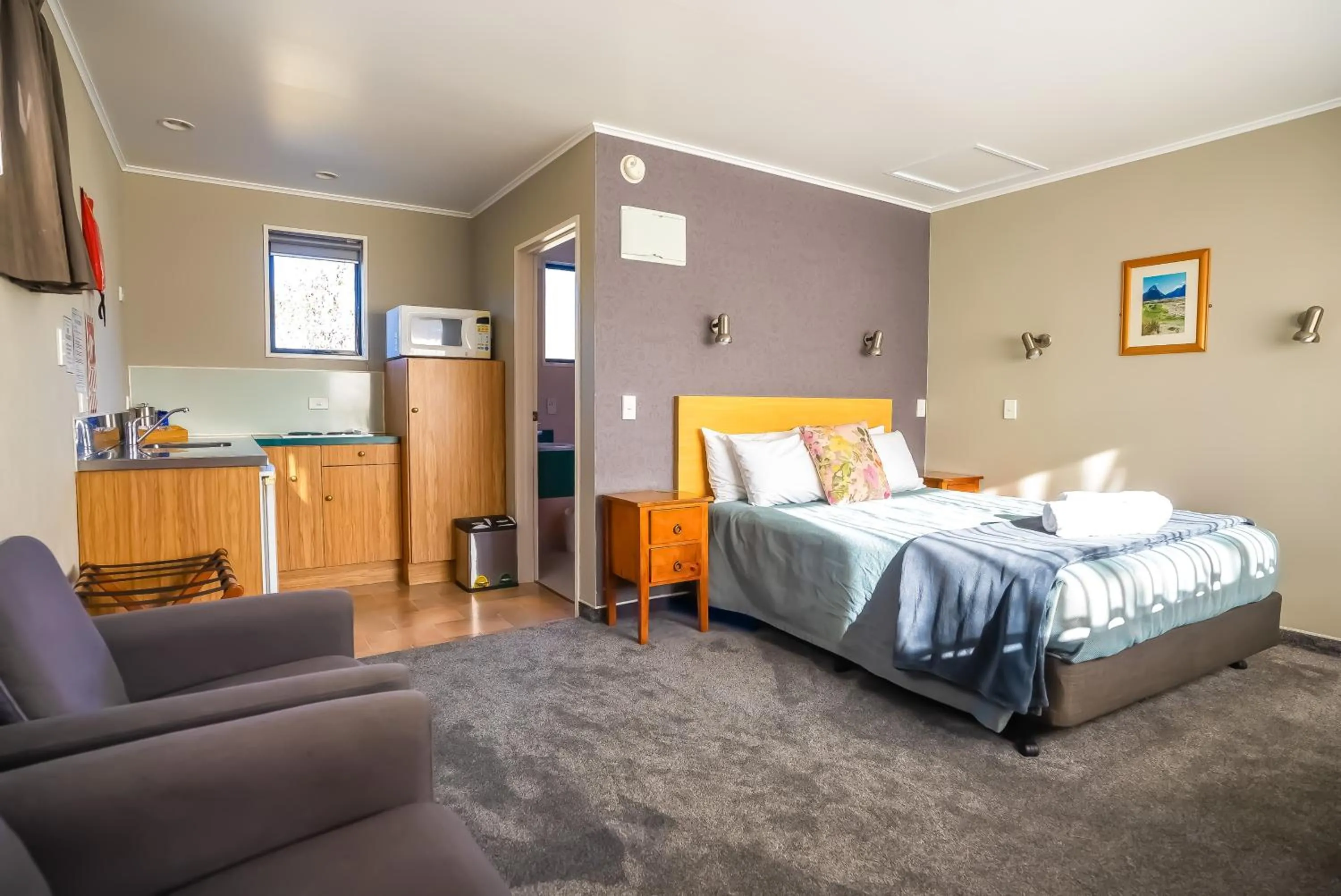 Bed in Te Anau Lakeview Holiday Park & Motels