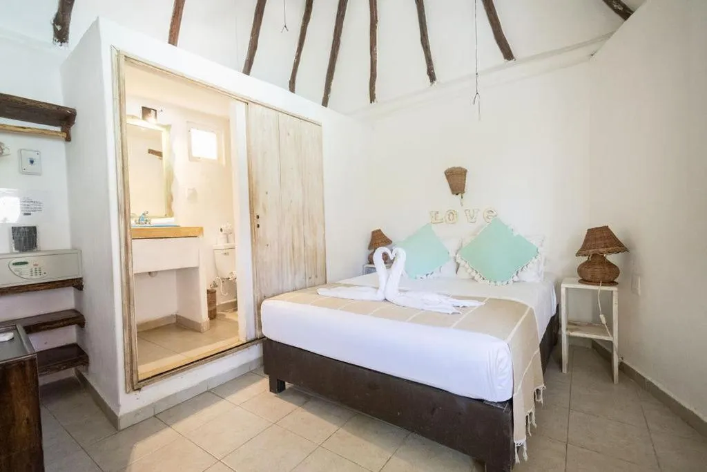 Bed in Punta Piedra Beach Posada