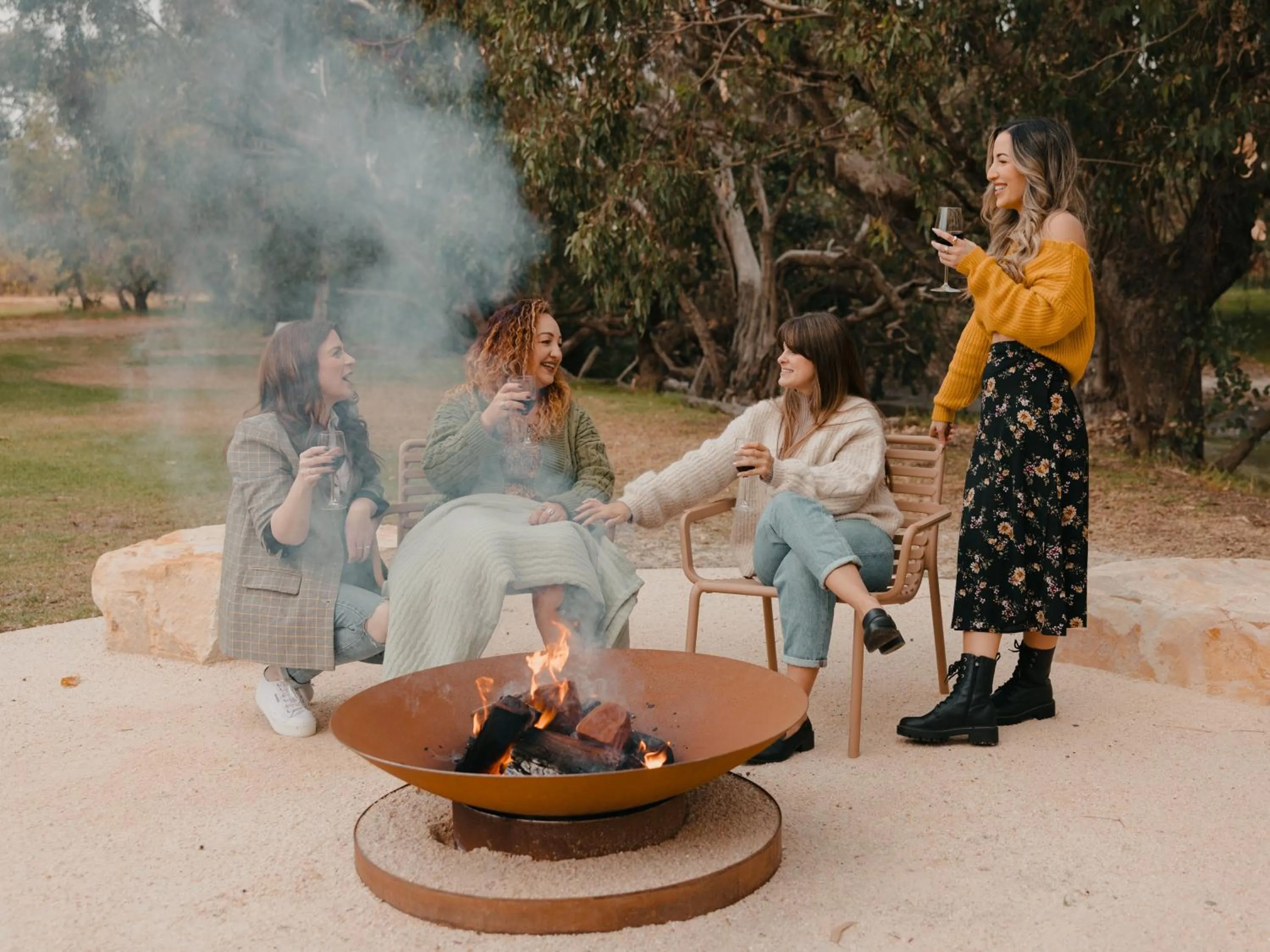 fireplace in The Timothée Resort