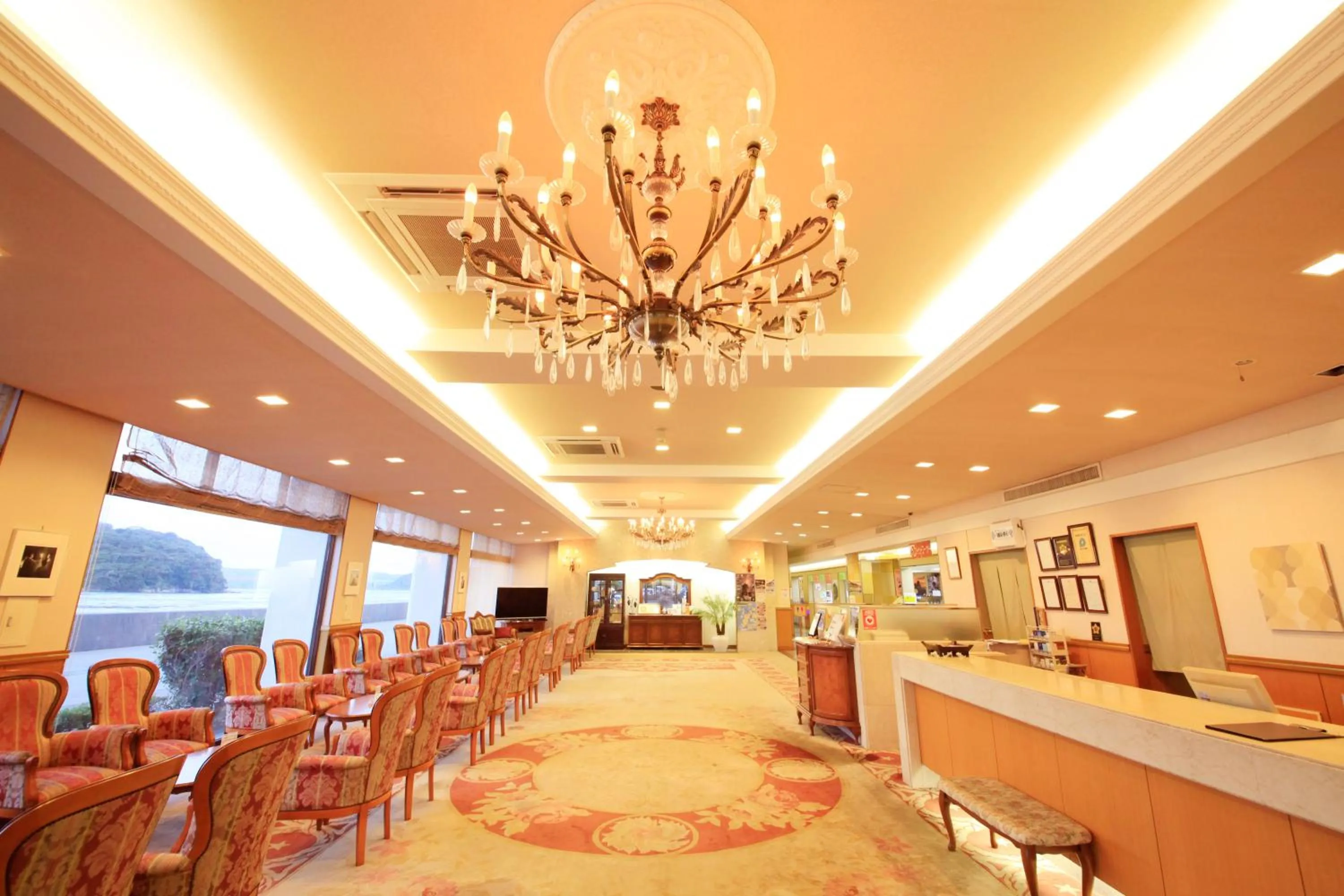 Communal lounge/ TV room in Hirado Kaijyo Hotel