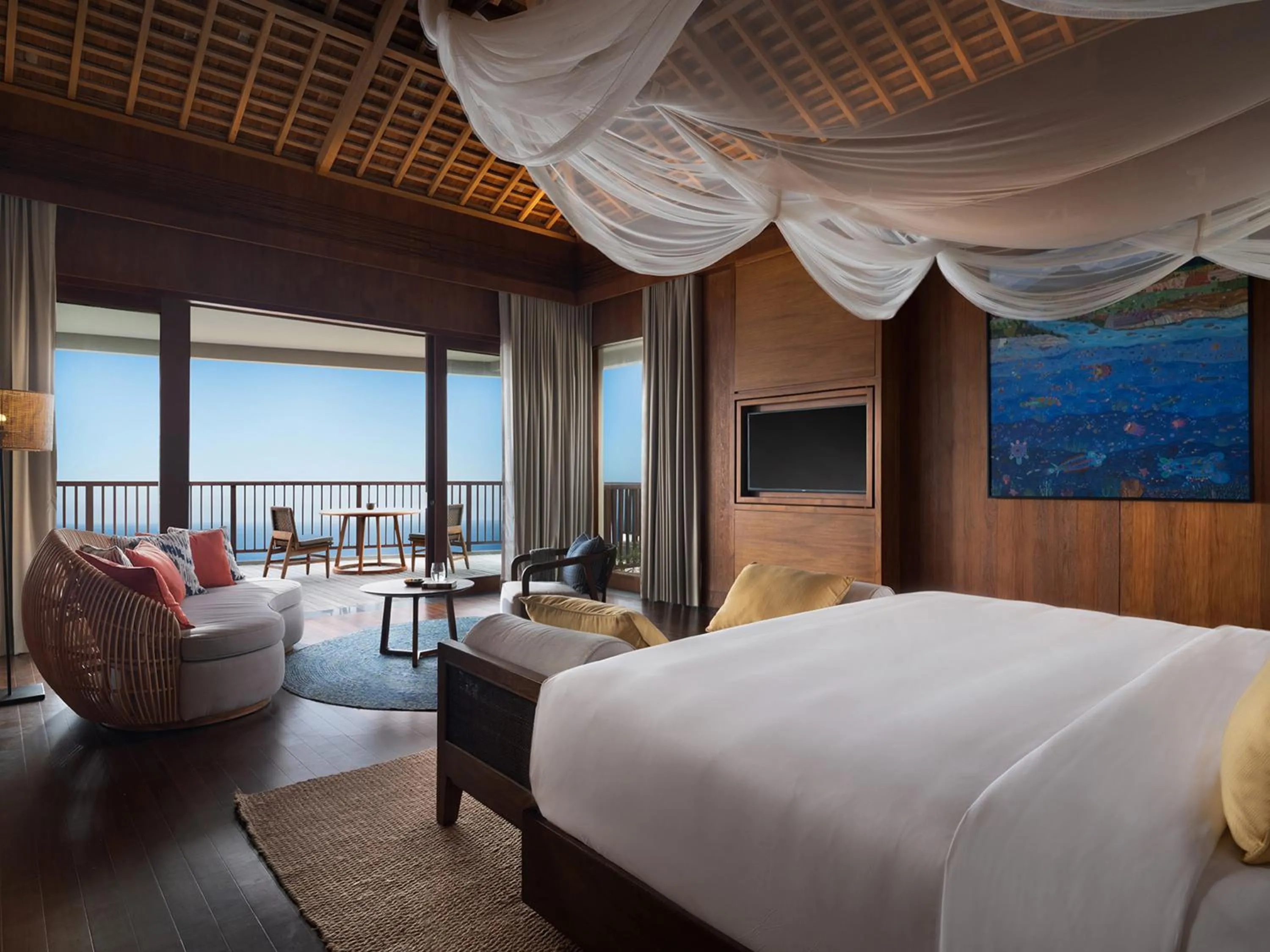 Bedroom, Bed in Six Senses Uluwatu