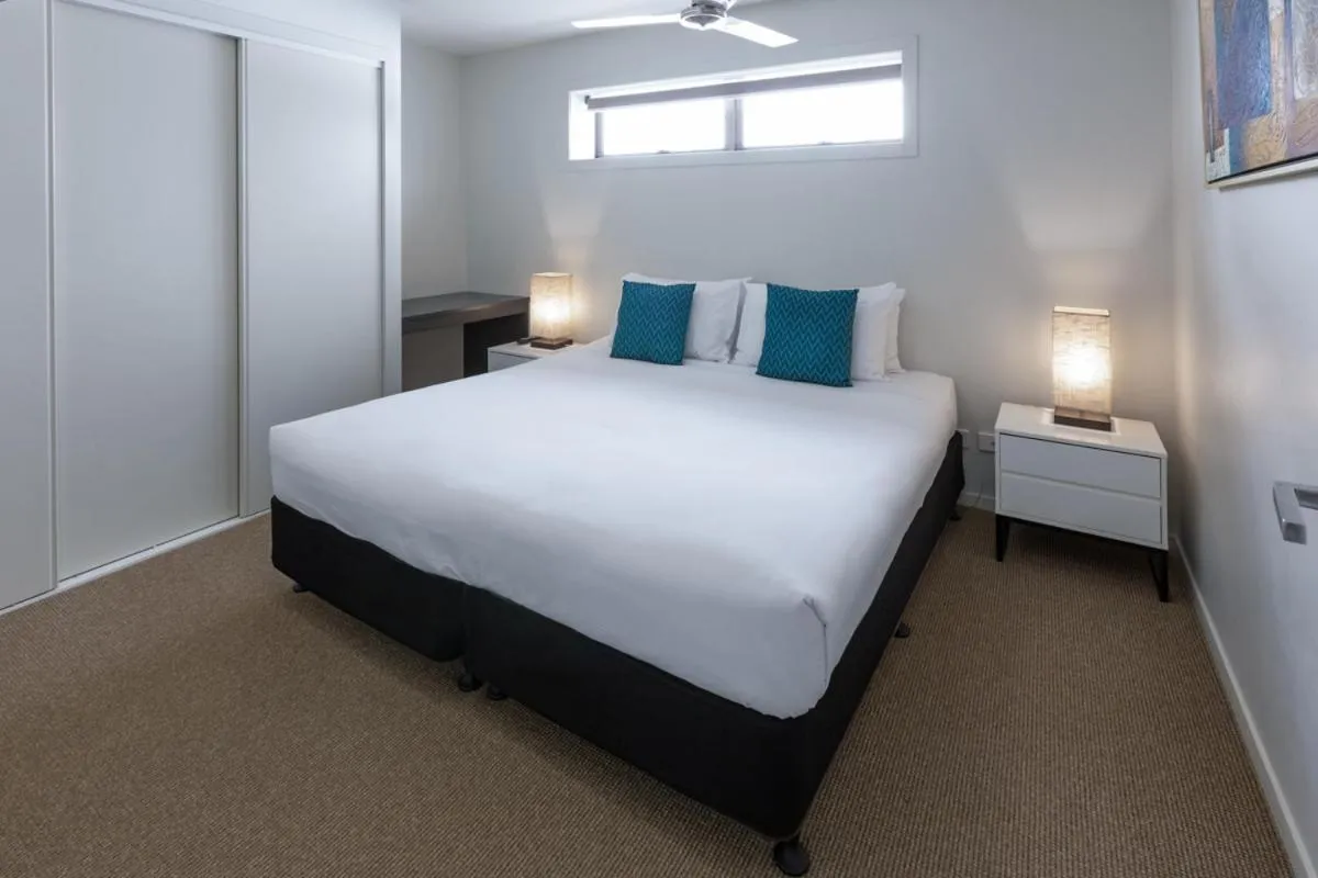 Bedroom, Bed in Essence Apartments Chermside