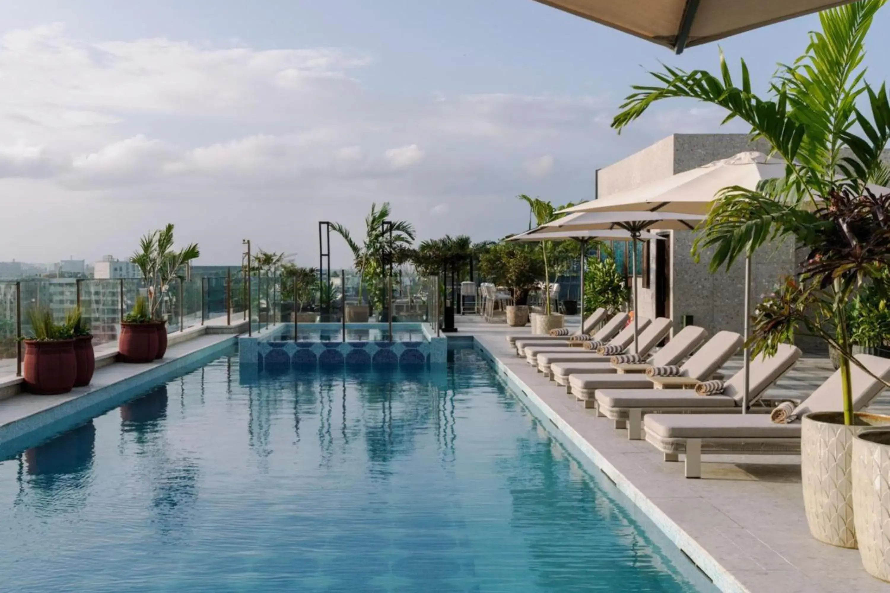 Pool view in Radisson Blu Hotel Pune Kharadi Pool view in Radisson Blu Hotel Pune Kharadi