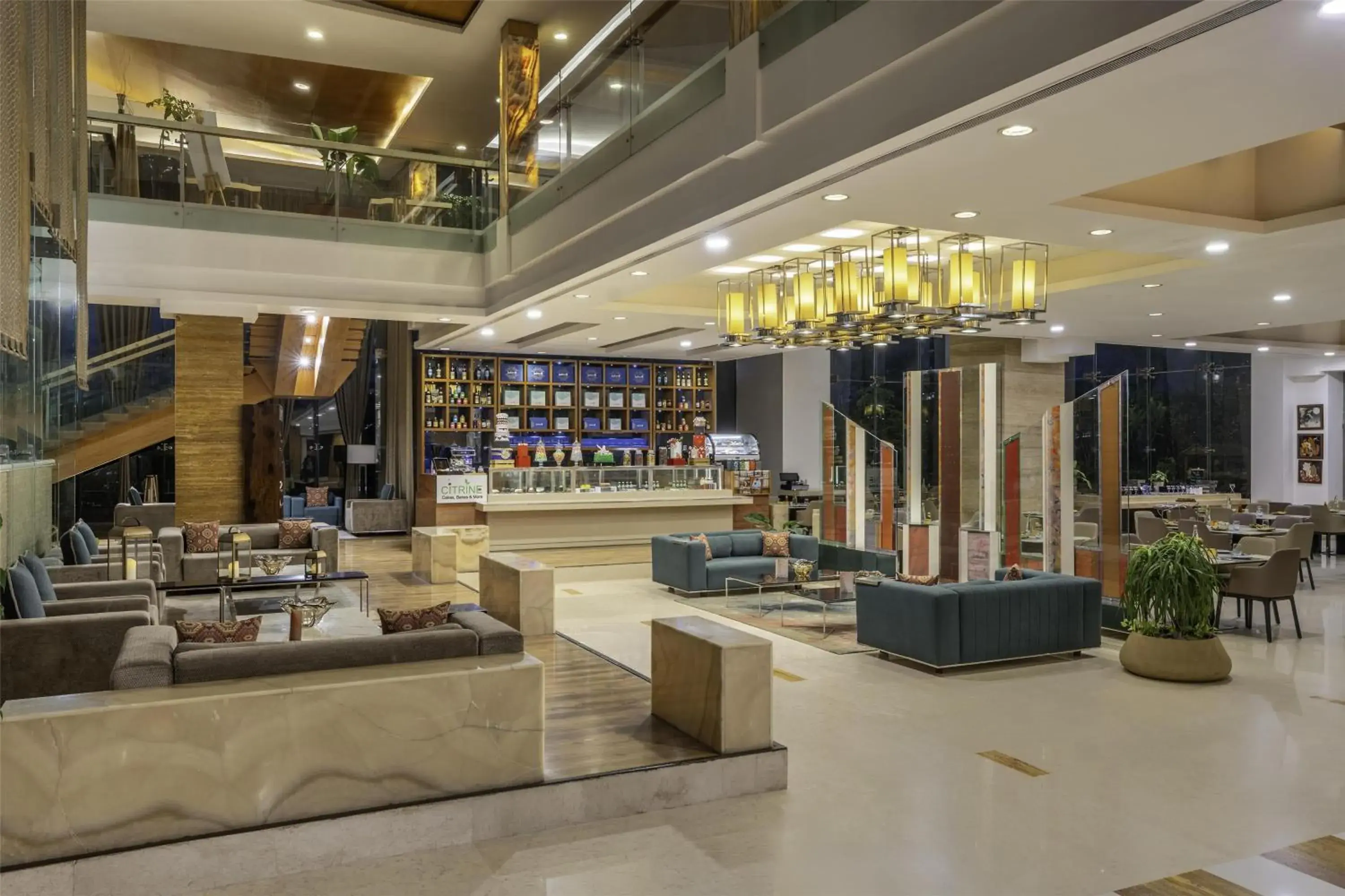 Lobby or reception in Radisson Blu Hotel Pune Kharadi Lobby or reception in Radisson Blu Hotel Pune Kharadi