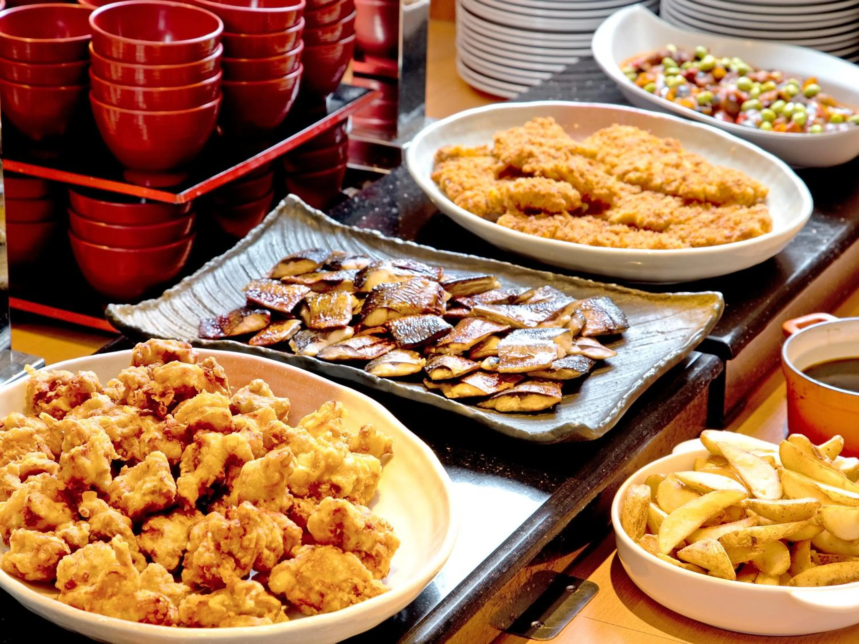 Buffet breakfast in Hotel Elcient Kyoto Hachijoguchi