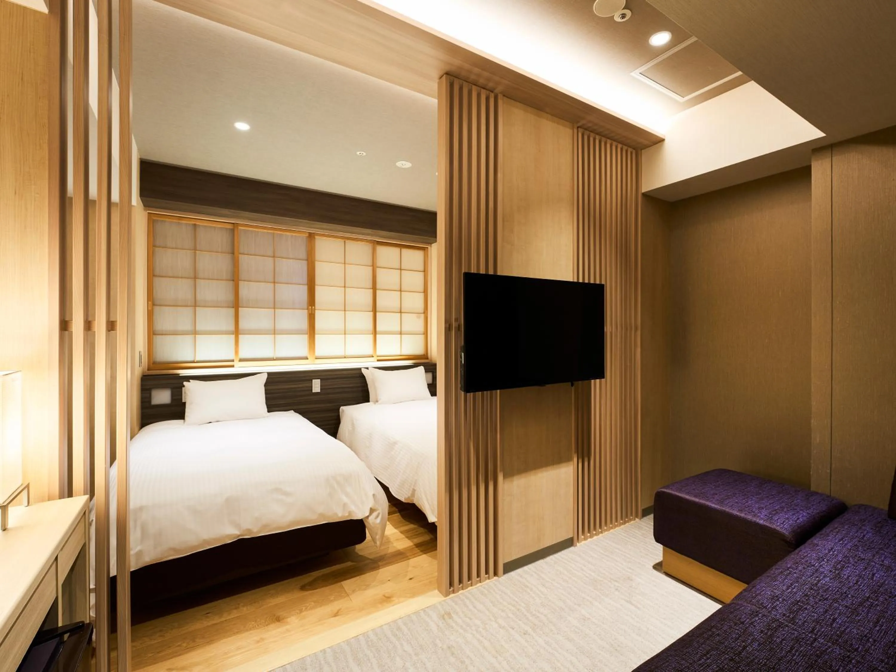 Photo of the whole room, Bed in Hotel Elcient Kyoto Hachijoguchi