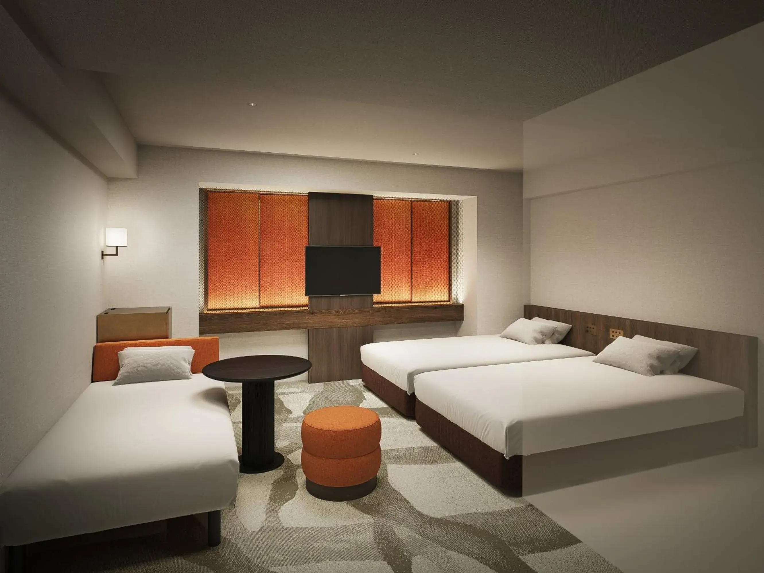 Bed in Hotel Elcient Kyoto Hachijoguchi Bed in Hotel Elcient Kyoto Hachijoguchi