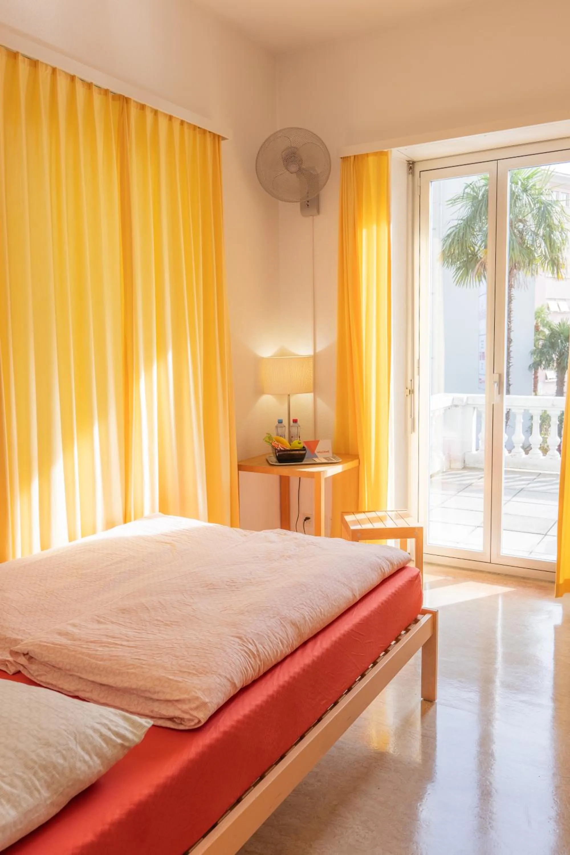 Bed in Locarno Youth Hostel