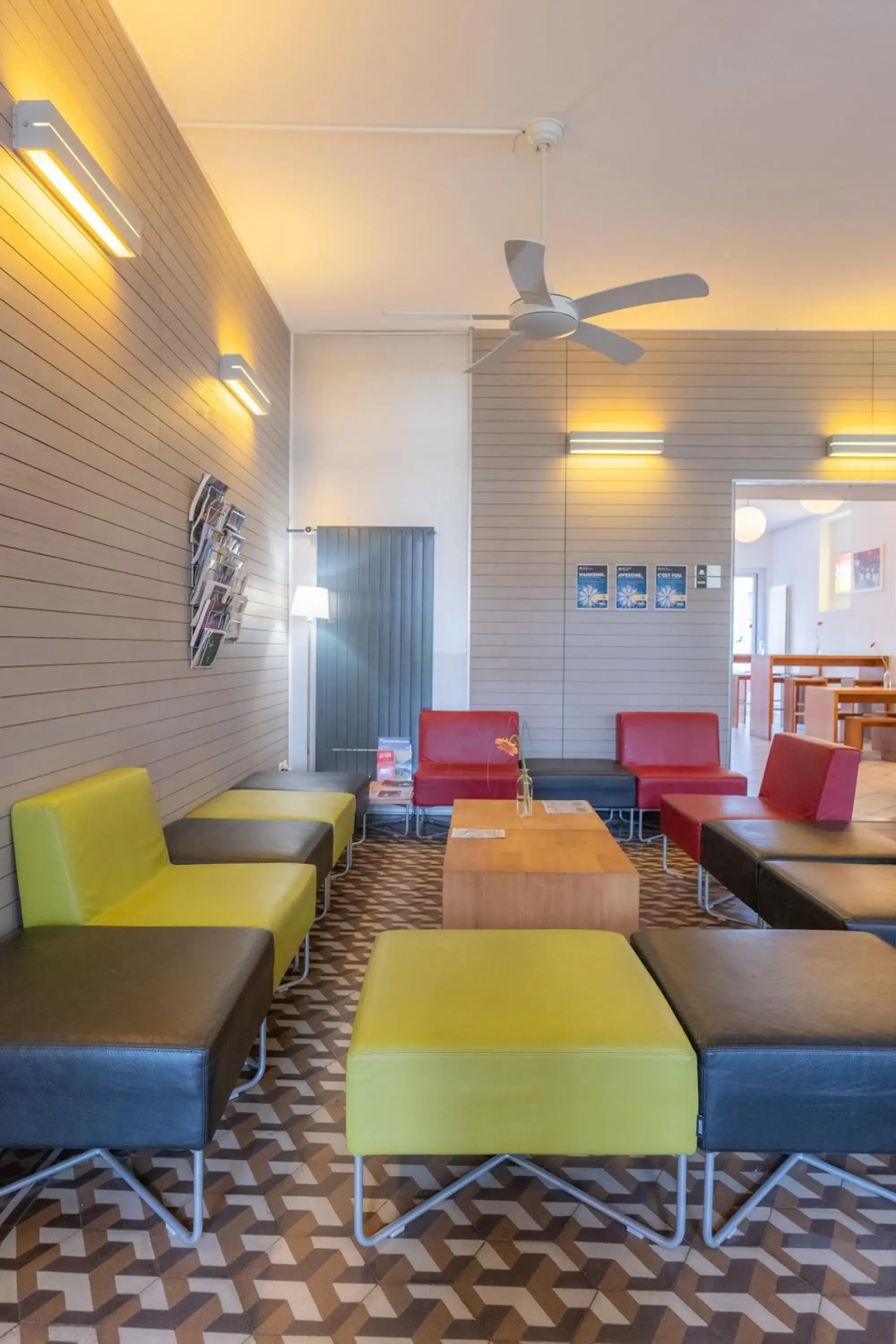 Communal lounge/ TV room in Locarno Youth Hostel Communal lounge/ TV room in Locarno Youth Hostel