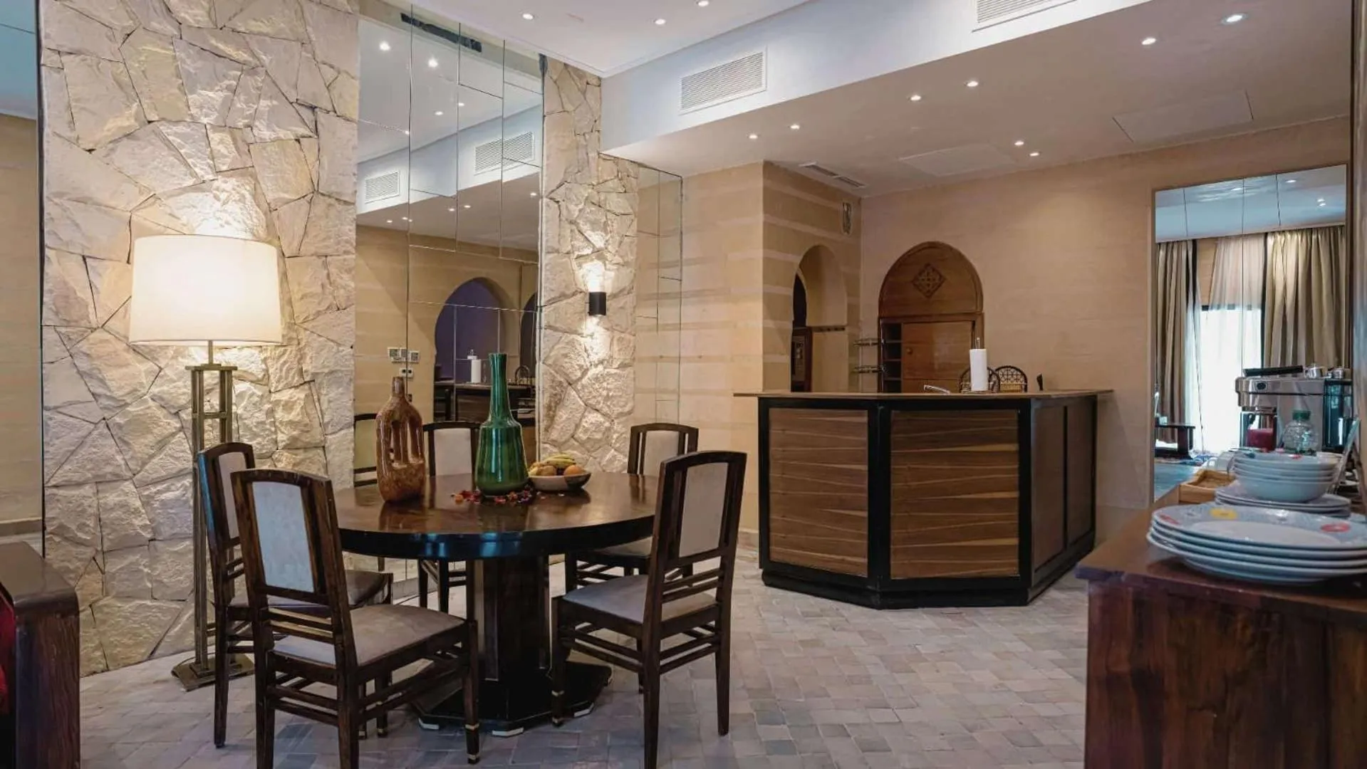 Living room in Palais Mirage d'Atlas, Suites de Luxe & Spa