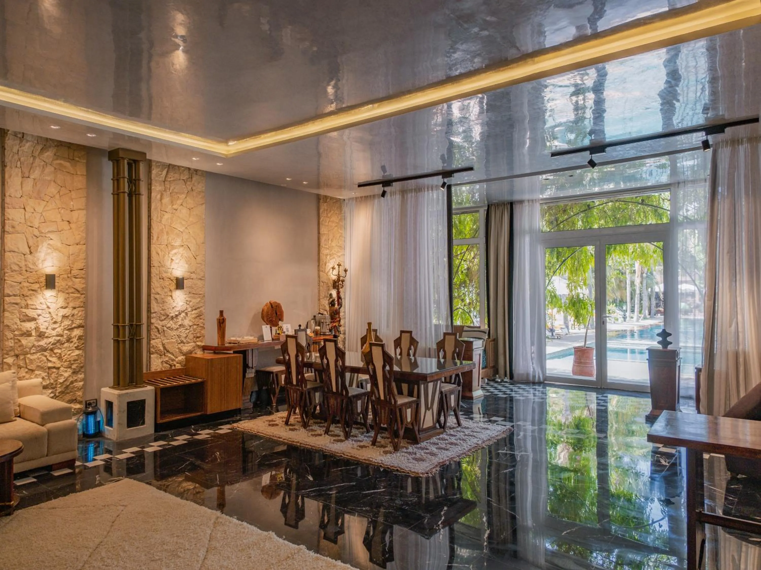 Living room in Palais Mirage d'Atlas, Suites de Luxe & Spa