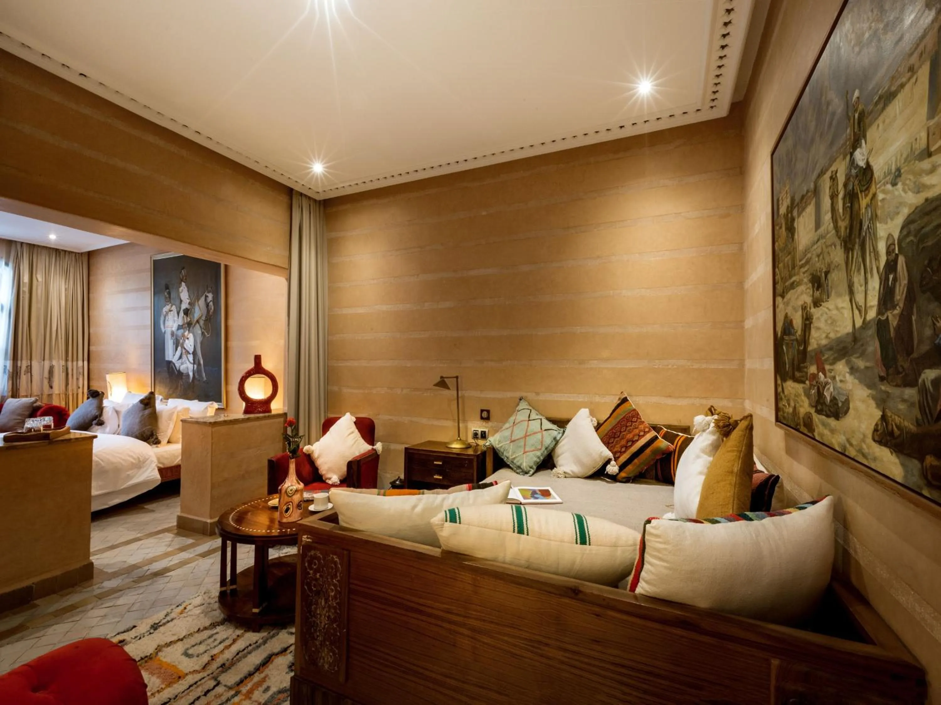 Living room in Palais Mirage d'Atlas, Suites de Luxe & Spa