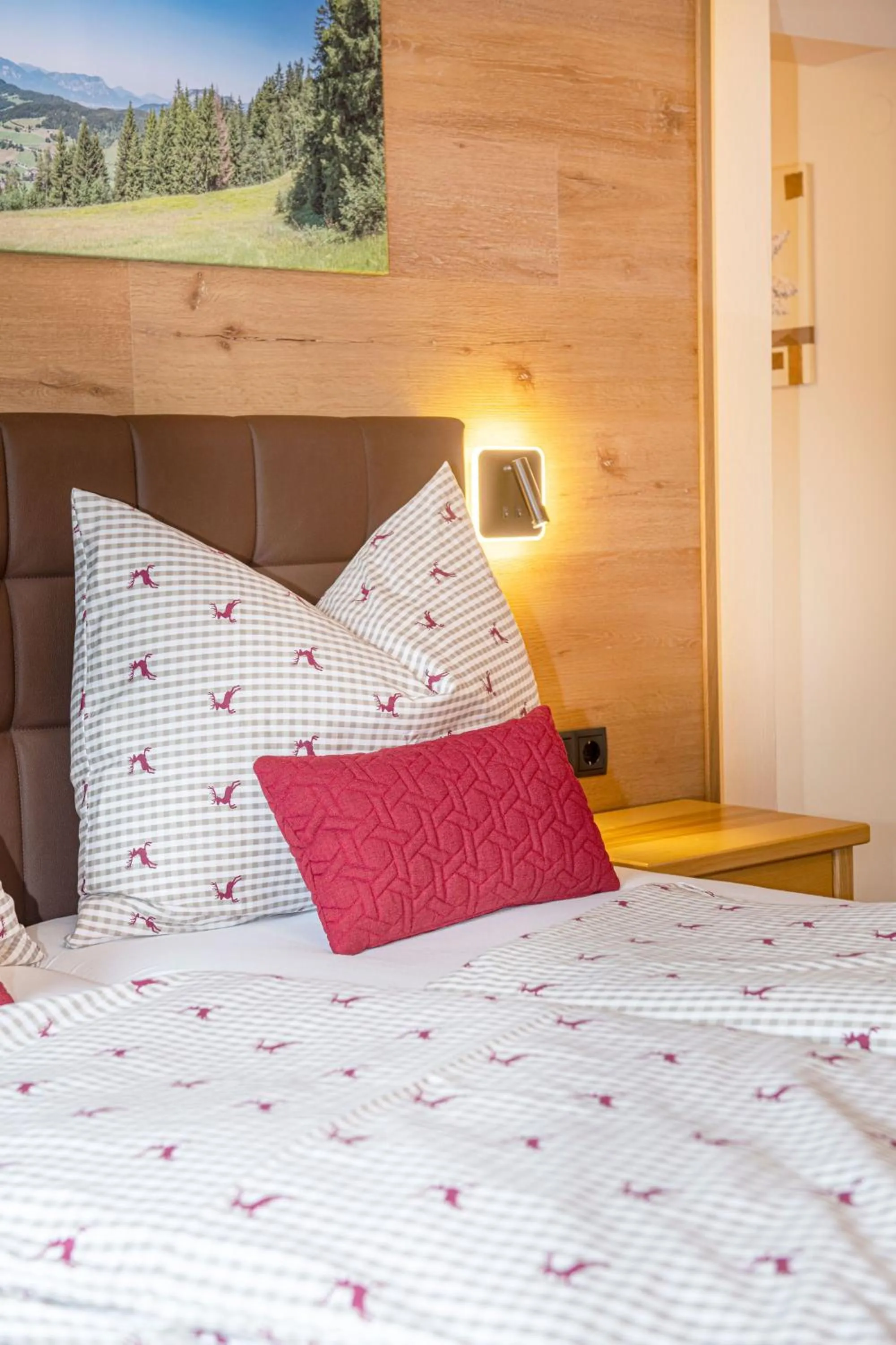 Bed in Hotel Schneeberger