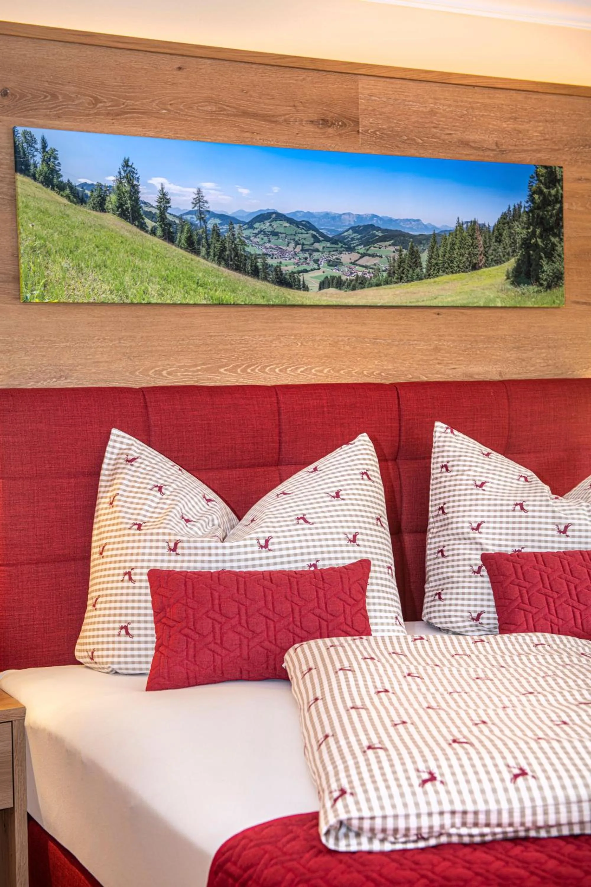 Bed in Hotel Schneeberger