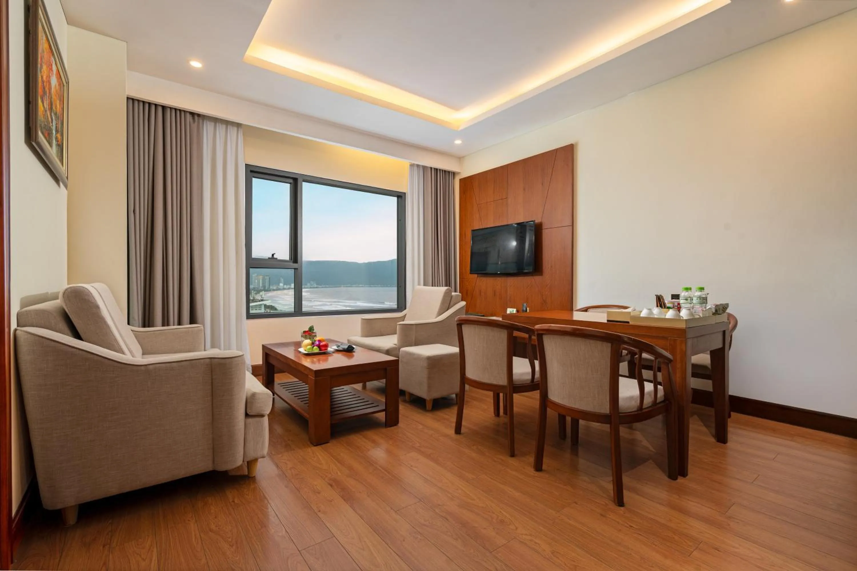 Living room in DLG Hotel Danang