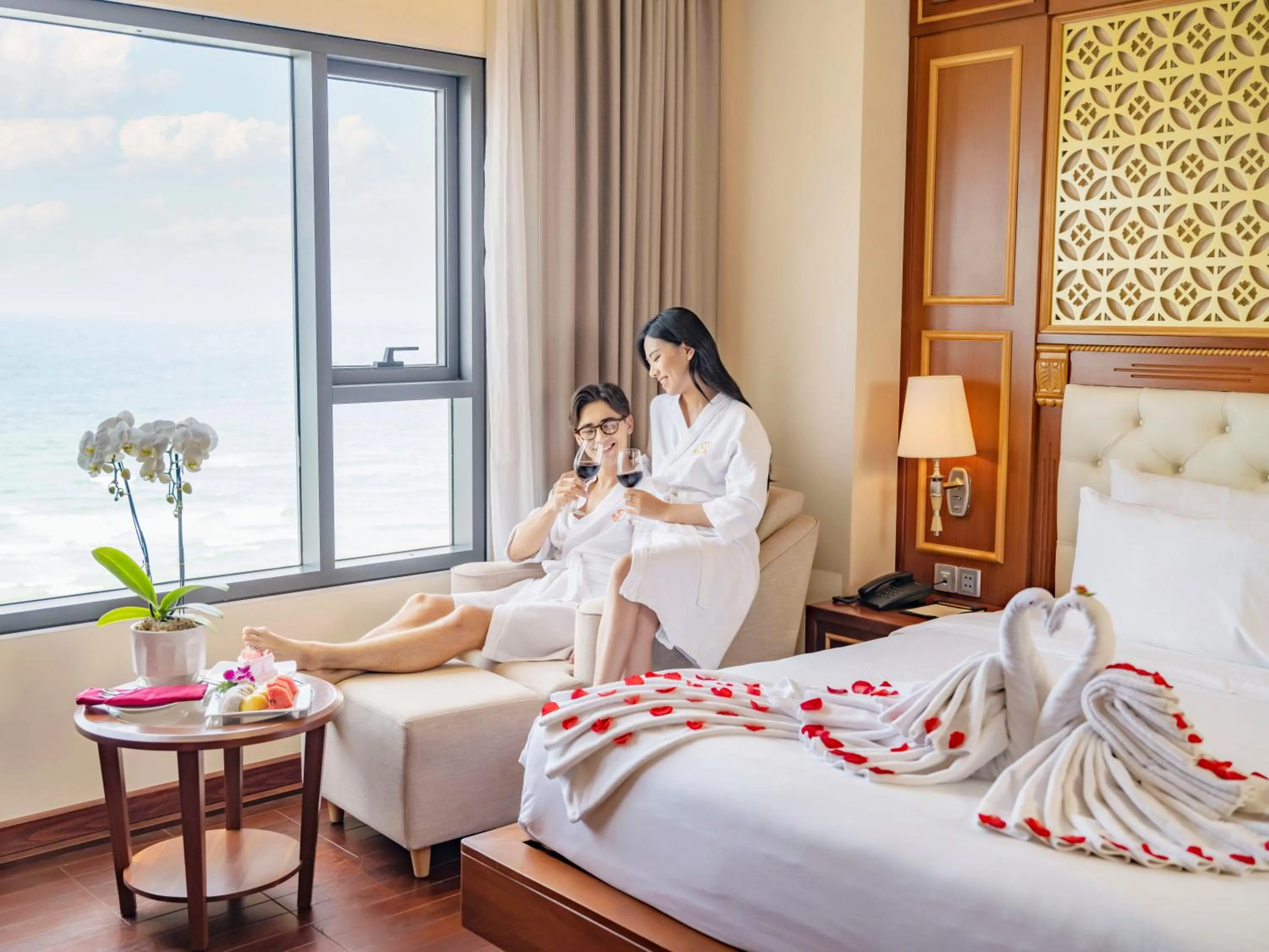 Decorative detail, Bed in DLG Hotel Danang