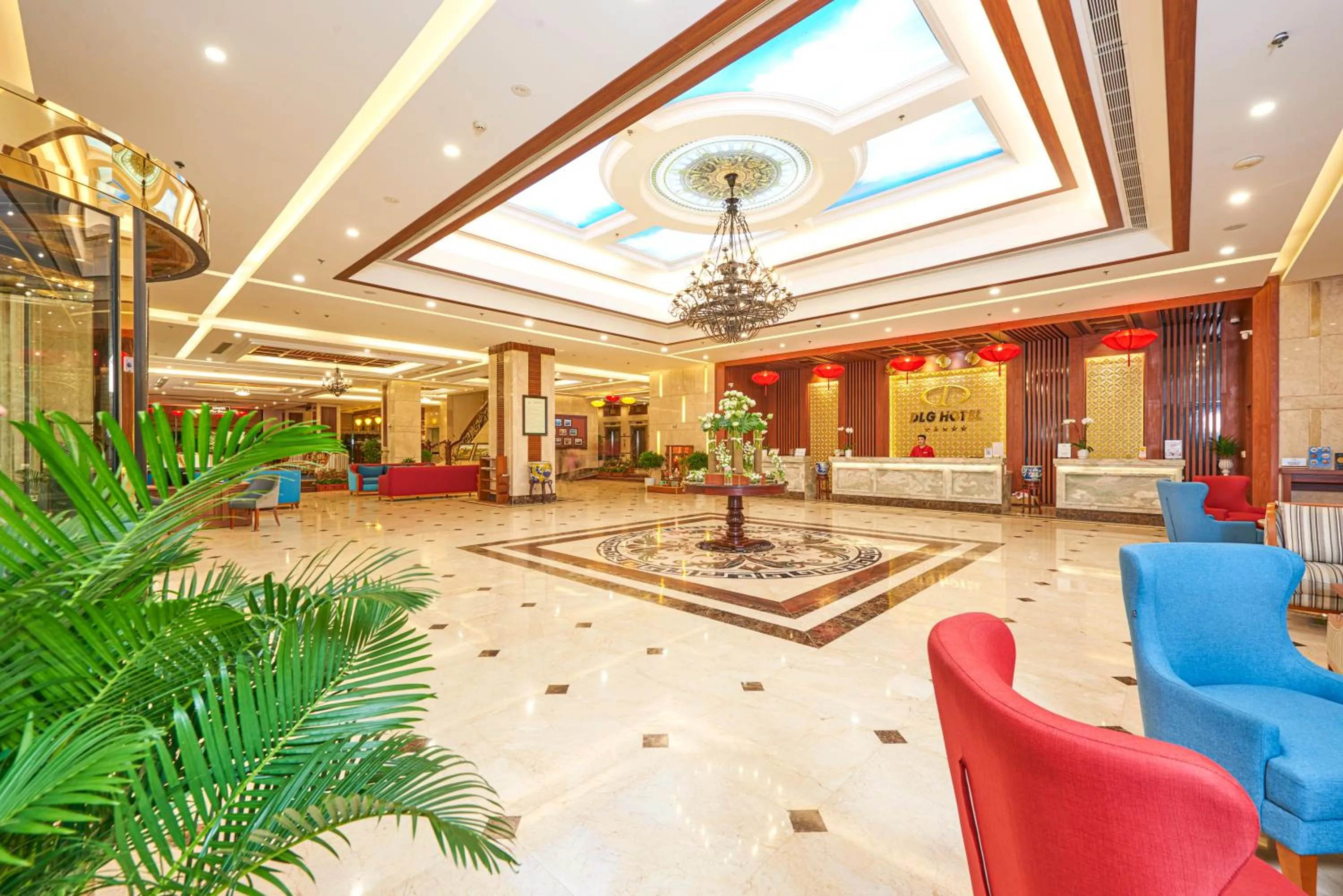 Lobby or reception in DLG Hotel Danang