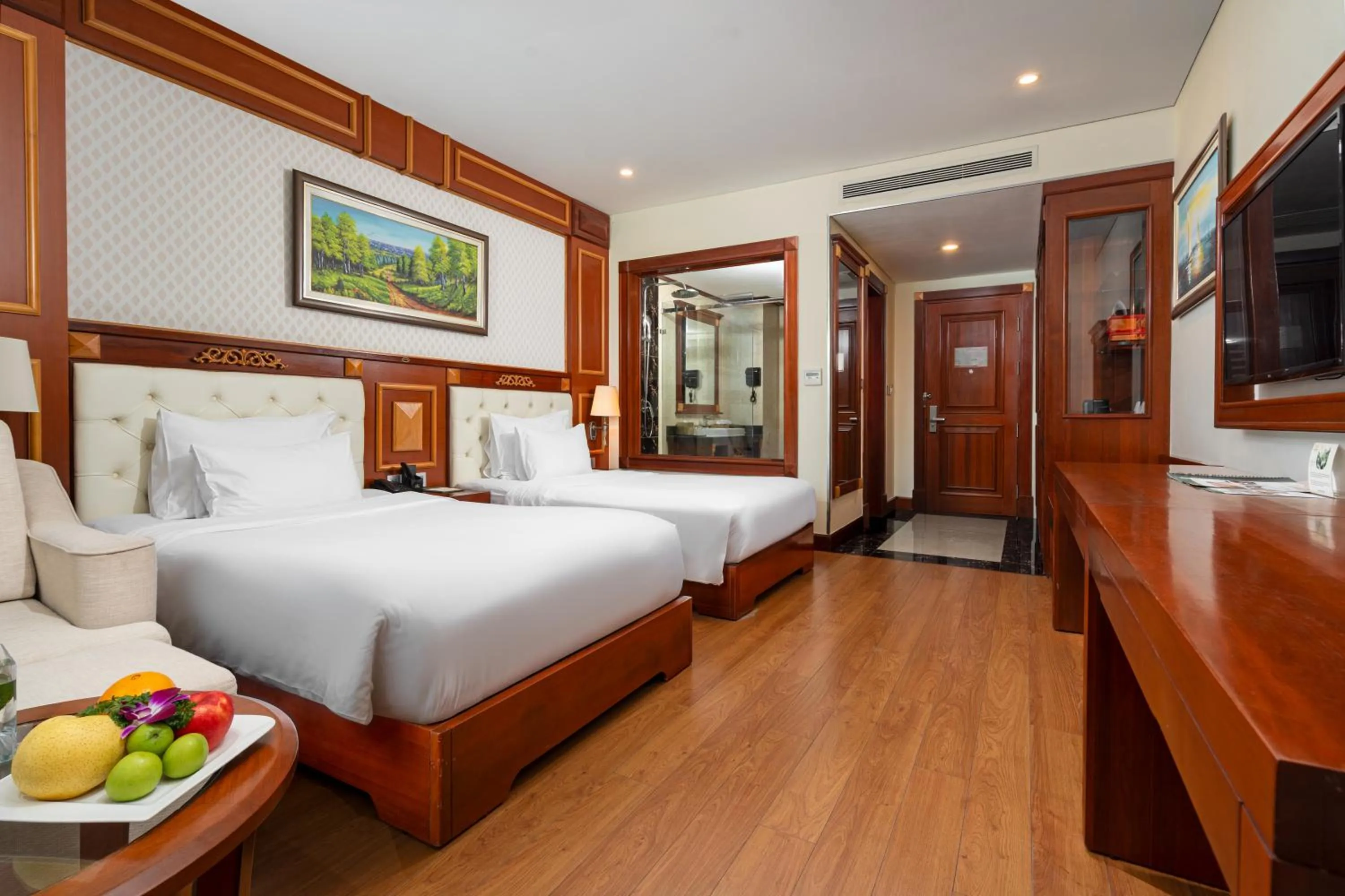 Bed in DLG Hotel Danang