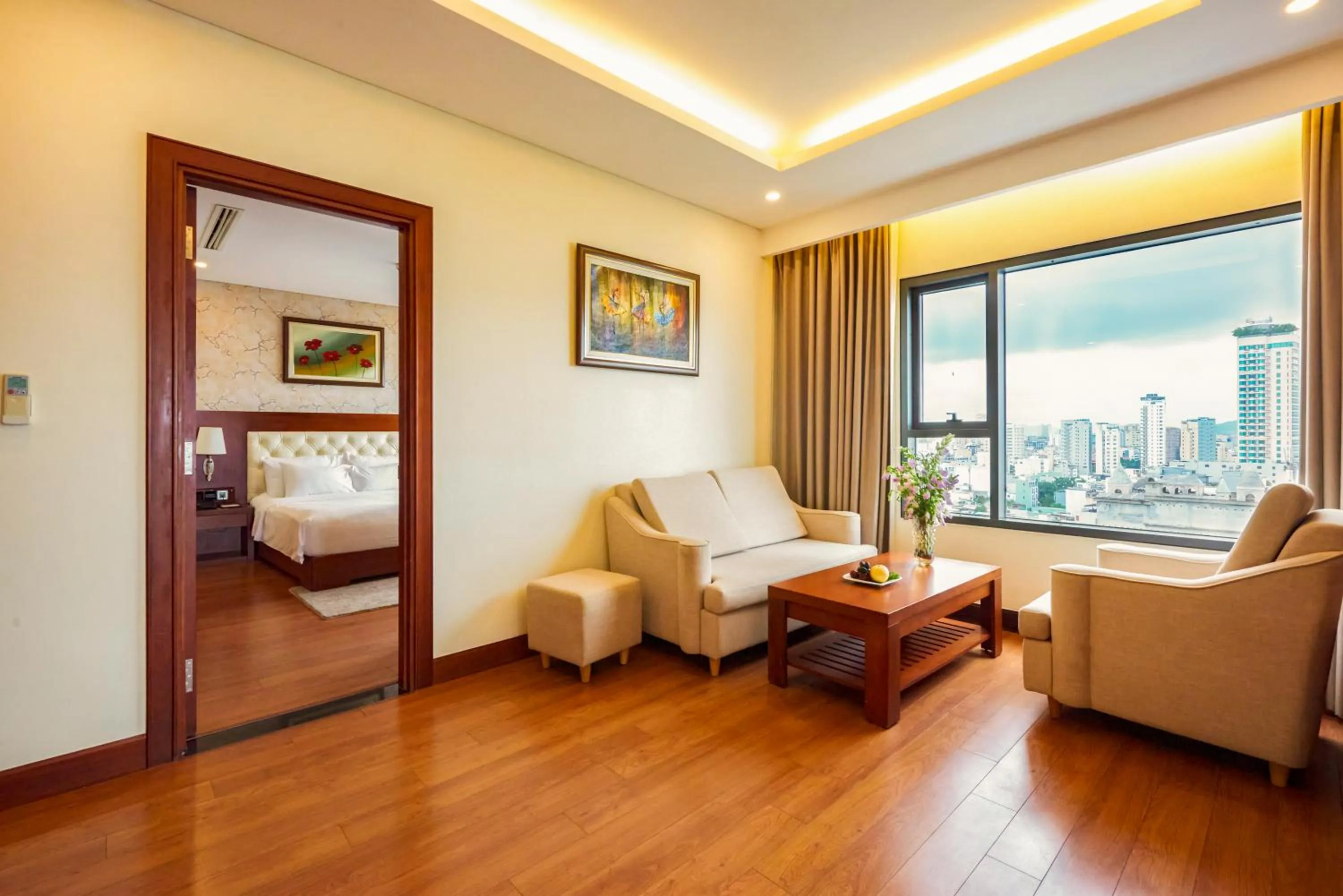 Living room, Bed in DLG Hotel Danang