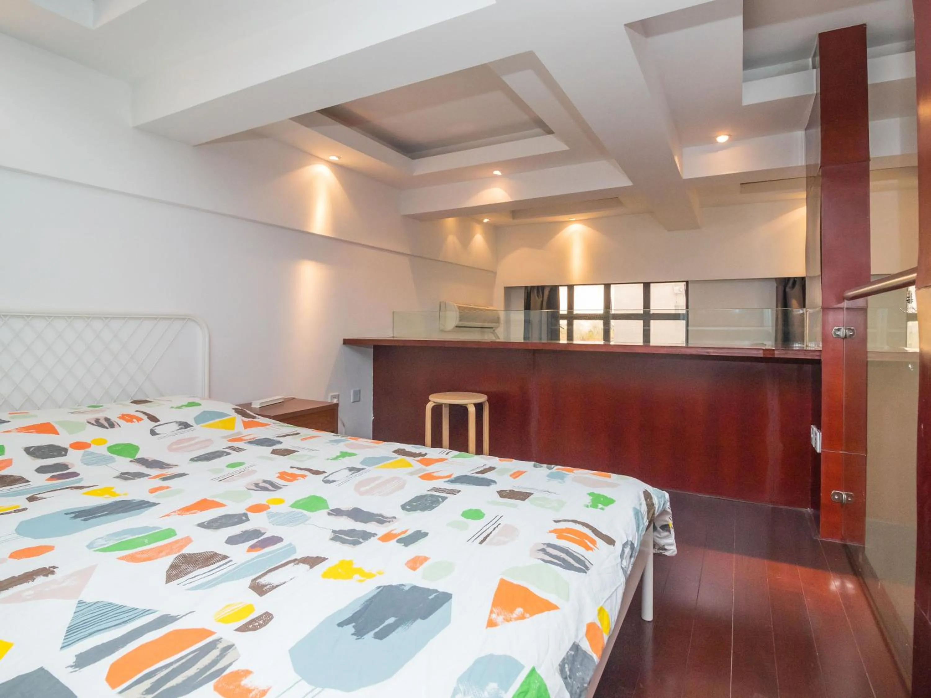 Bed in iNestin Shanghai Apt Hongfeng Road