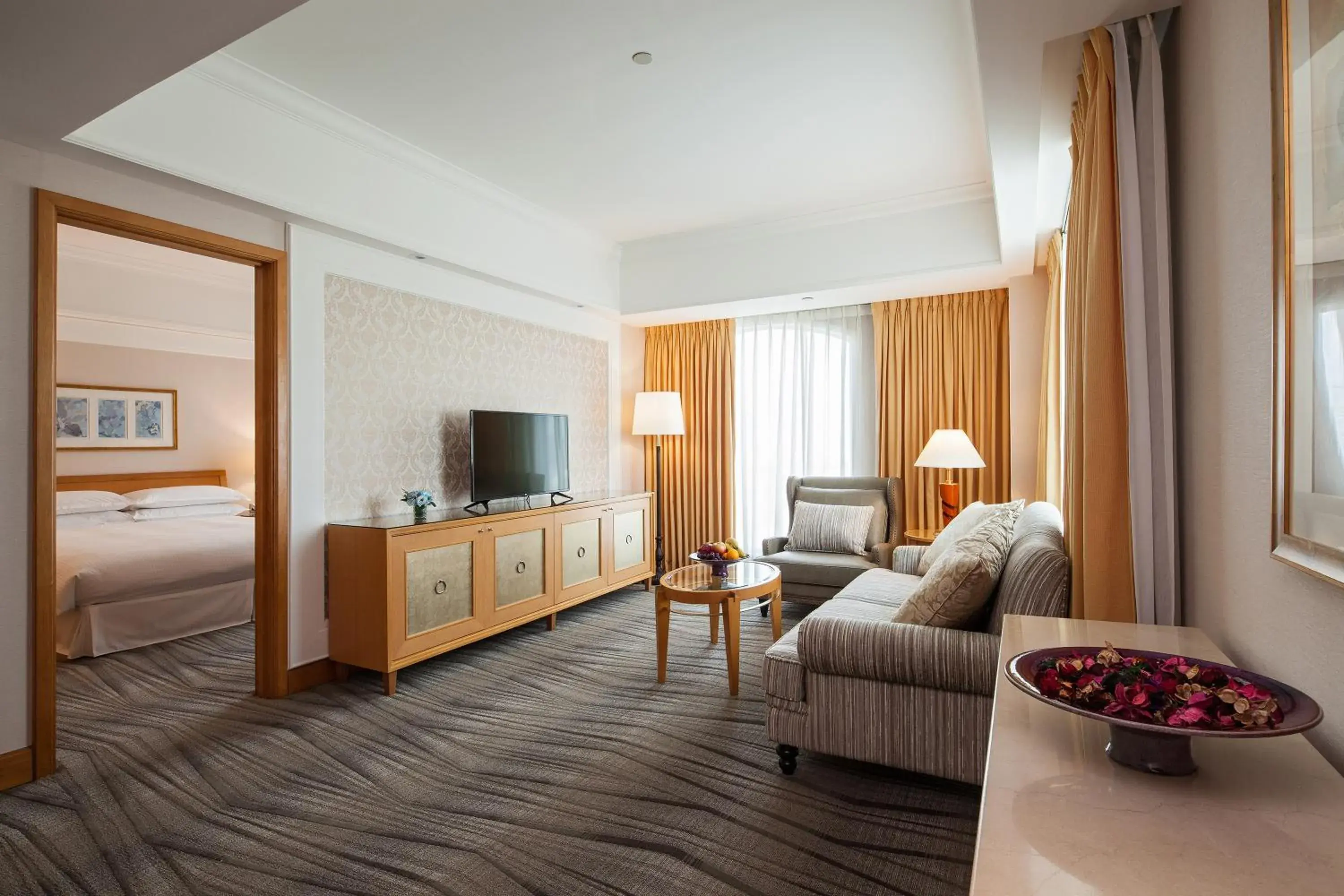 Living room, Bed in RSL Hotel Taipei Zhonghe Living room, Bed in RSL Hotel Taipei Zhonghe