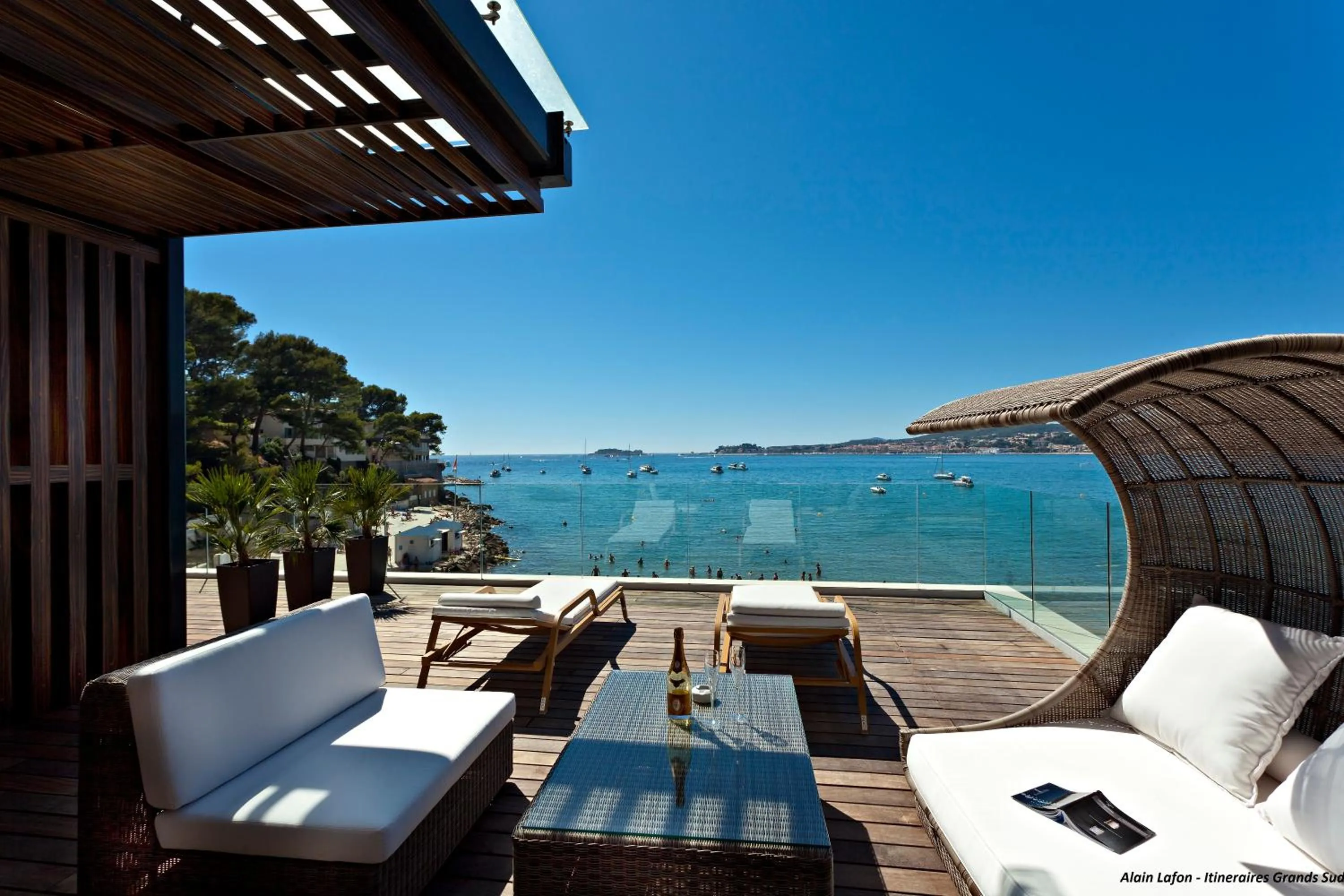 Balcony/Terrace in Hostellerie La Farandole