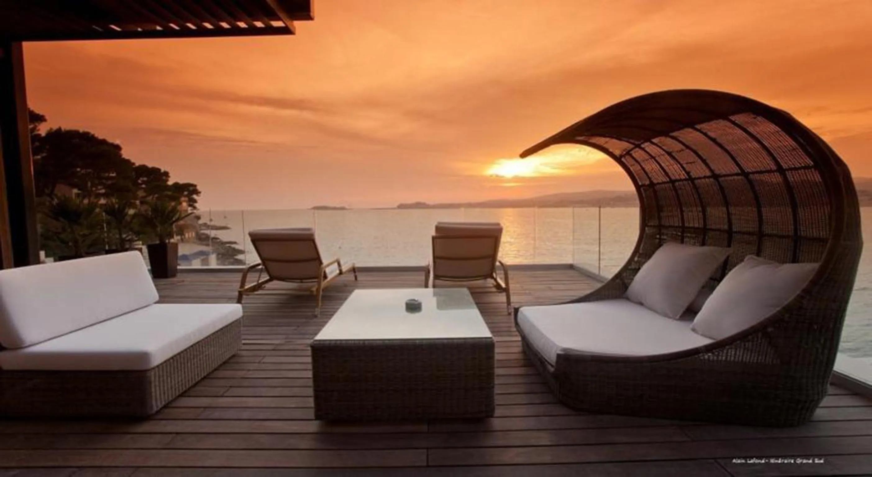 Balcony/Terrace in Hostellerie La Farandole