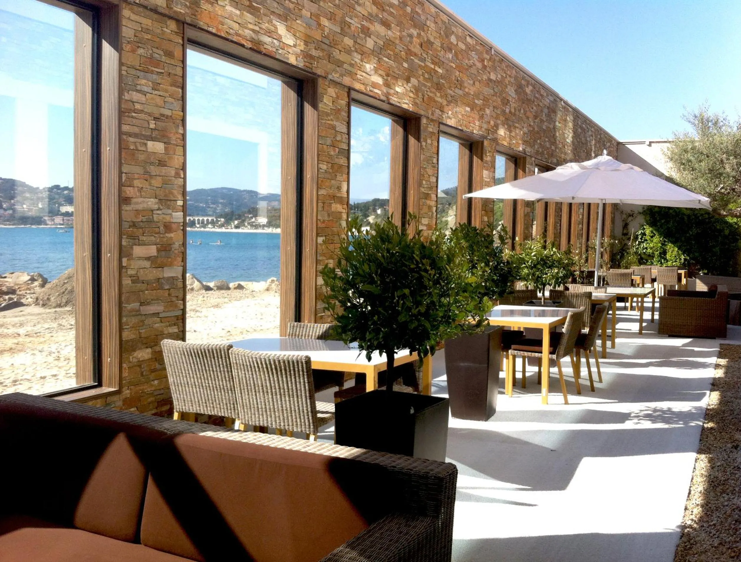 Patio in Hostellerie La Farandole