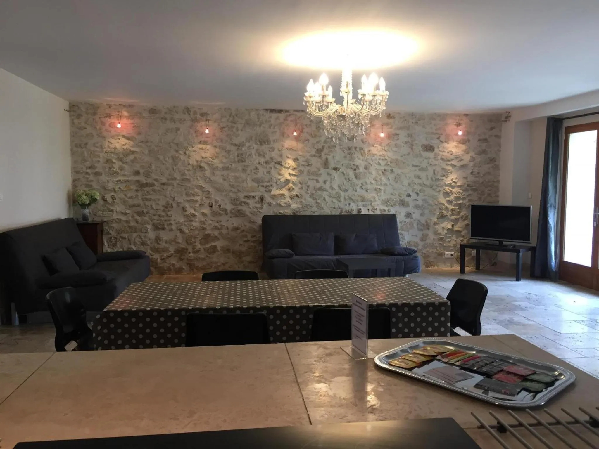 Dining area in La Ferme des Moulineaux