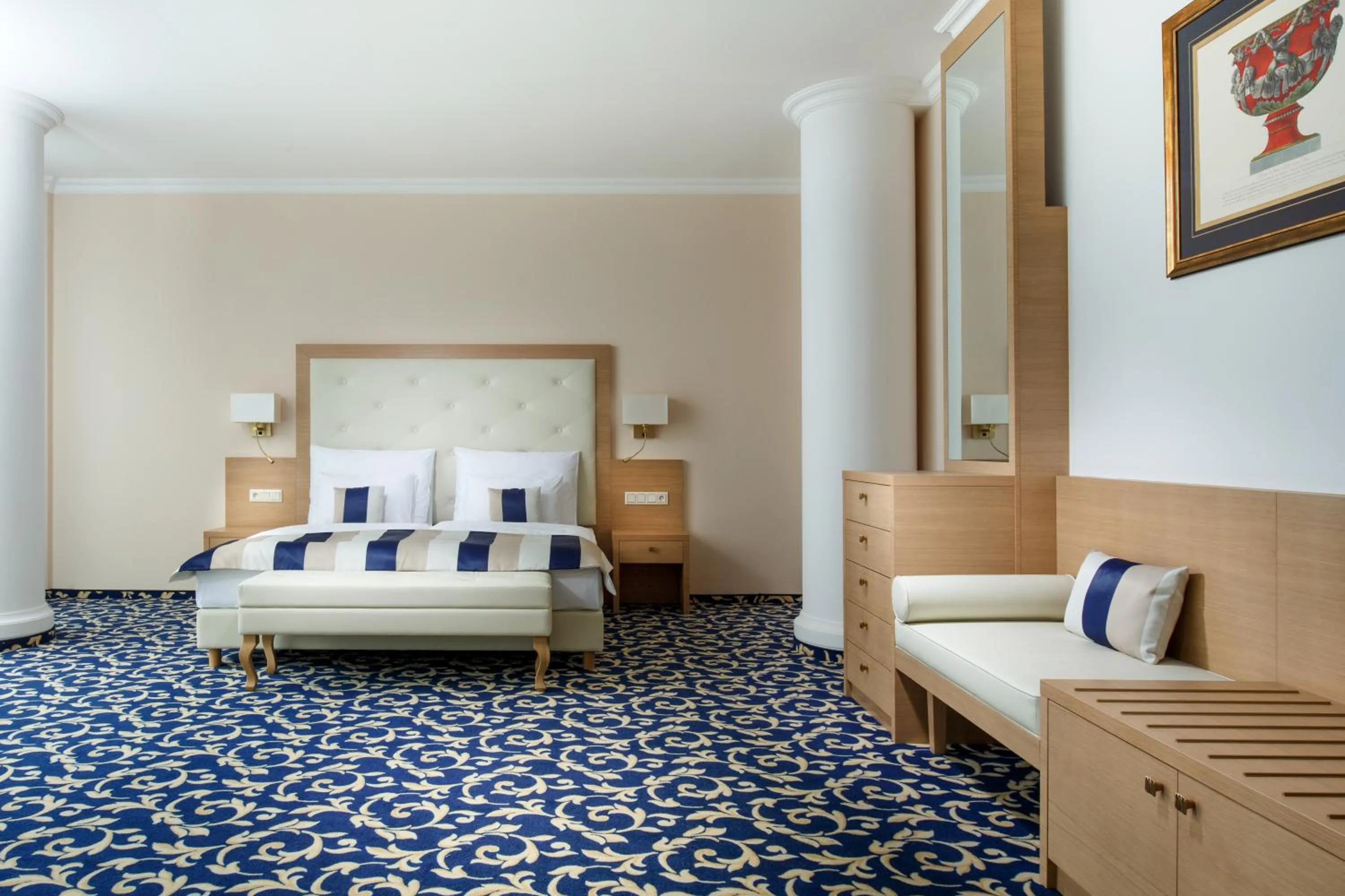 Bed in Grandhotel Nabokov