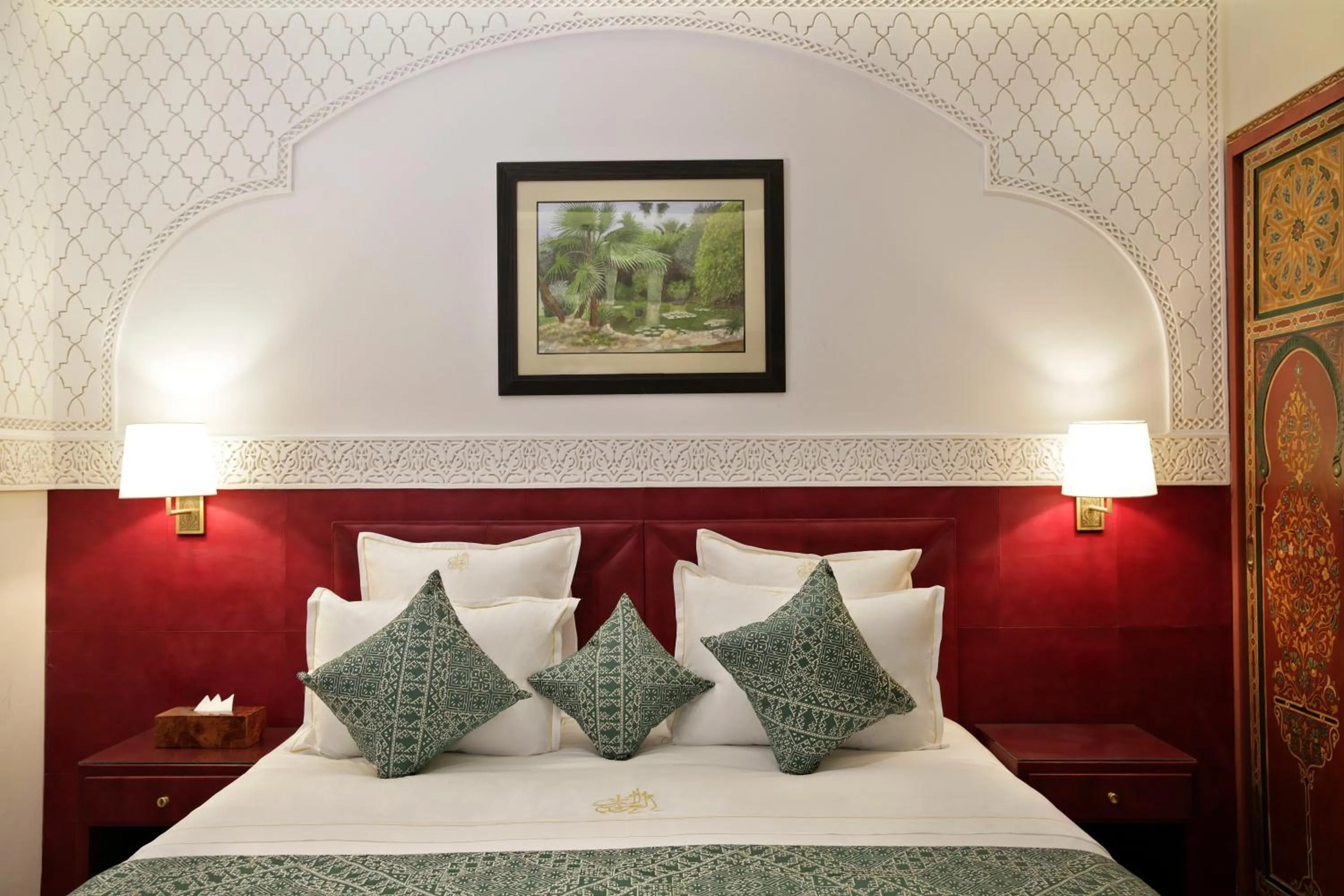 Bed in La Maison Arabe Hotel, Spa & Cooking Workshops