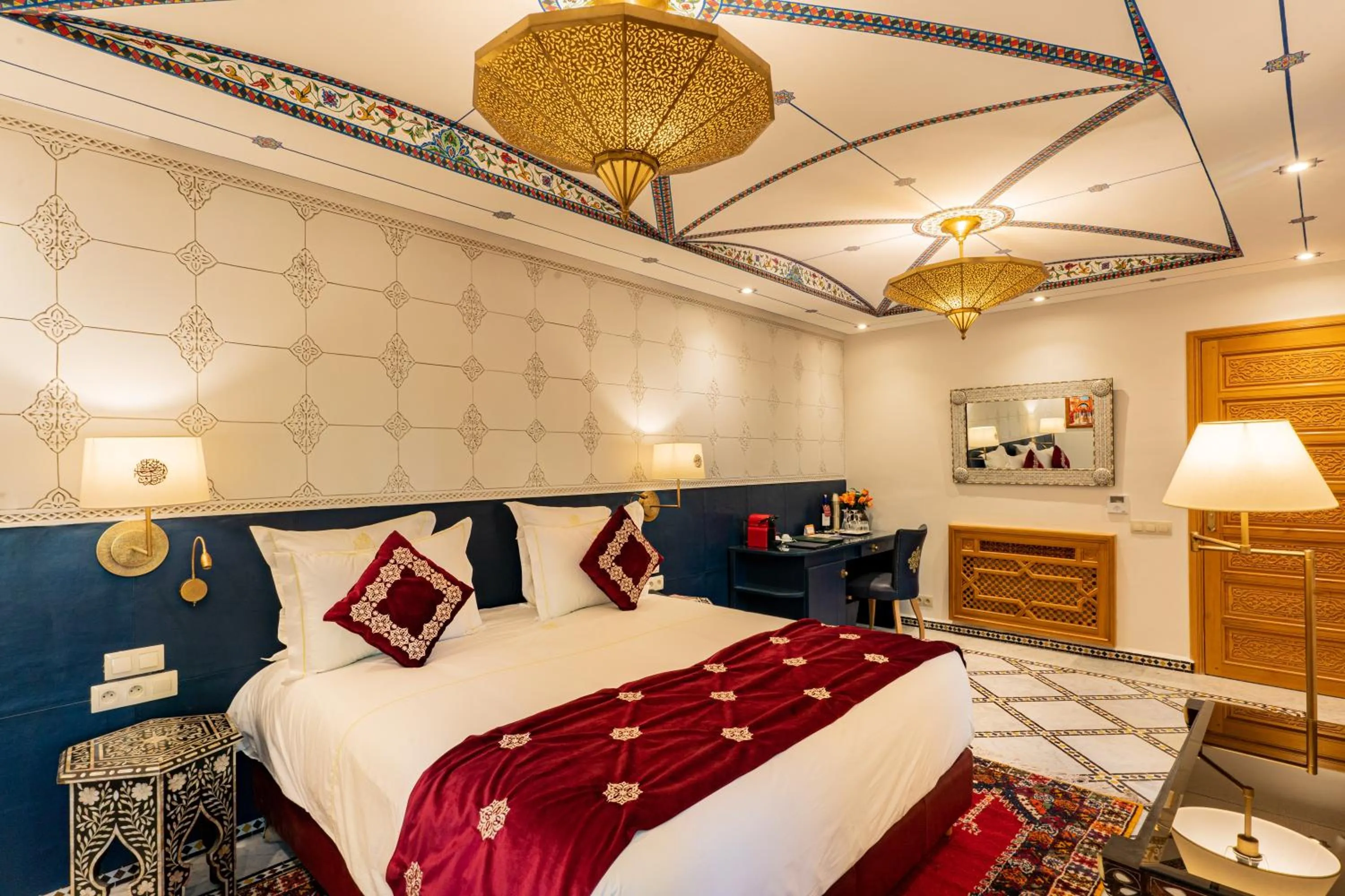 Bed in La Maison Arabe Hotel, Spa & Cooking Workshops