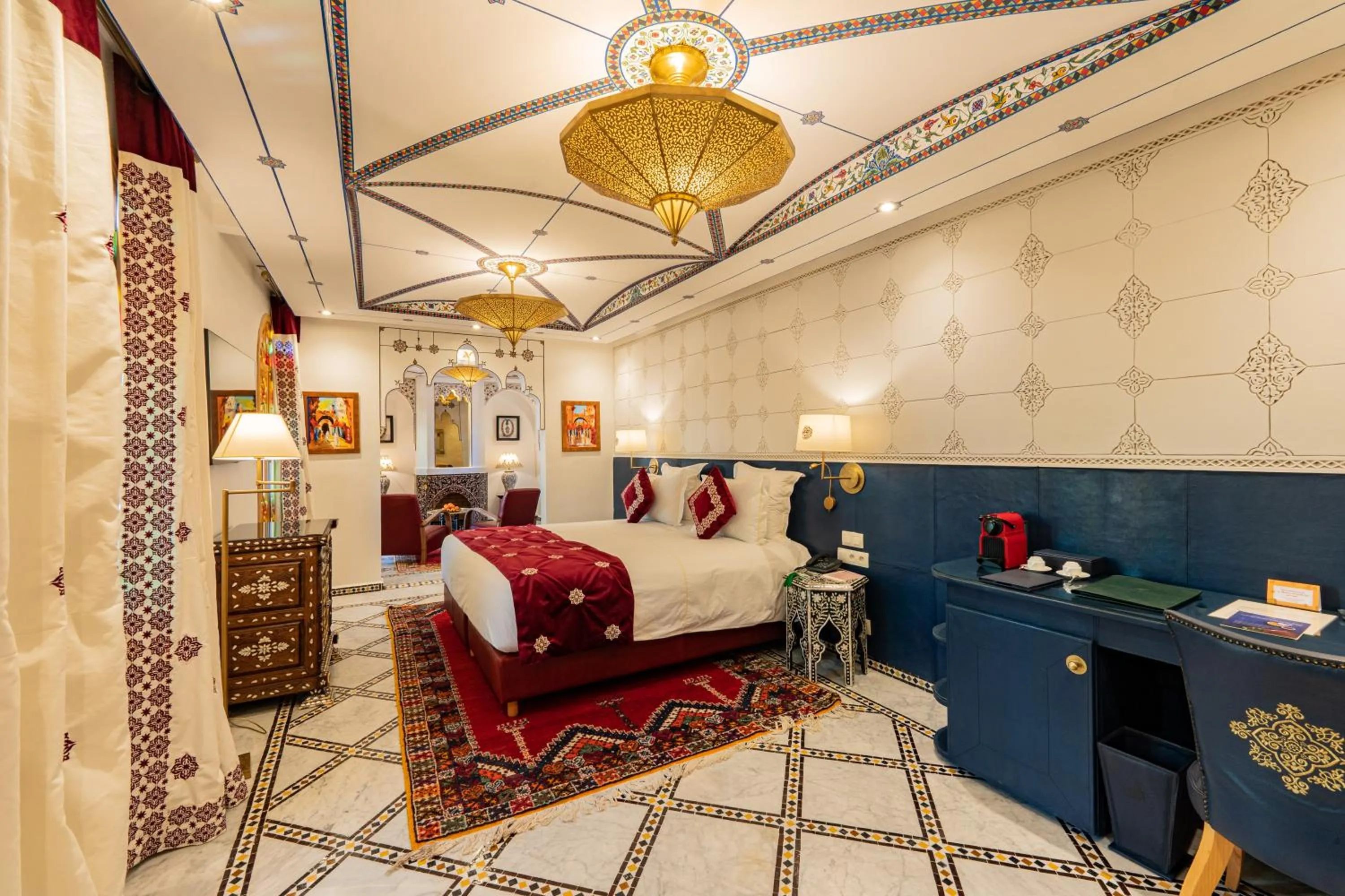 Bed in La Maison Arabe Hotel, Spa & Cooking Workshops