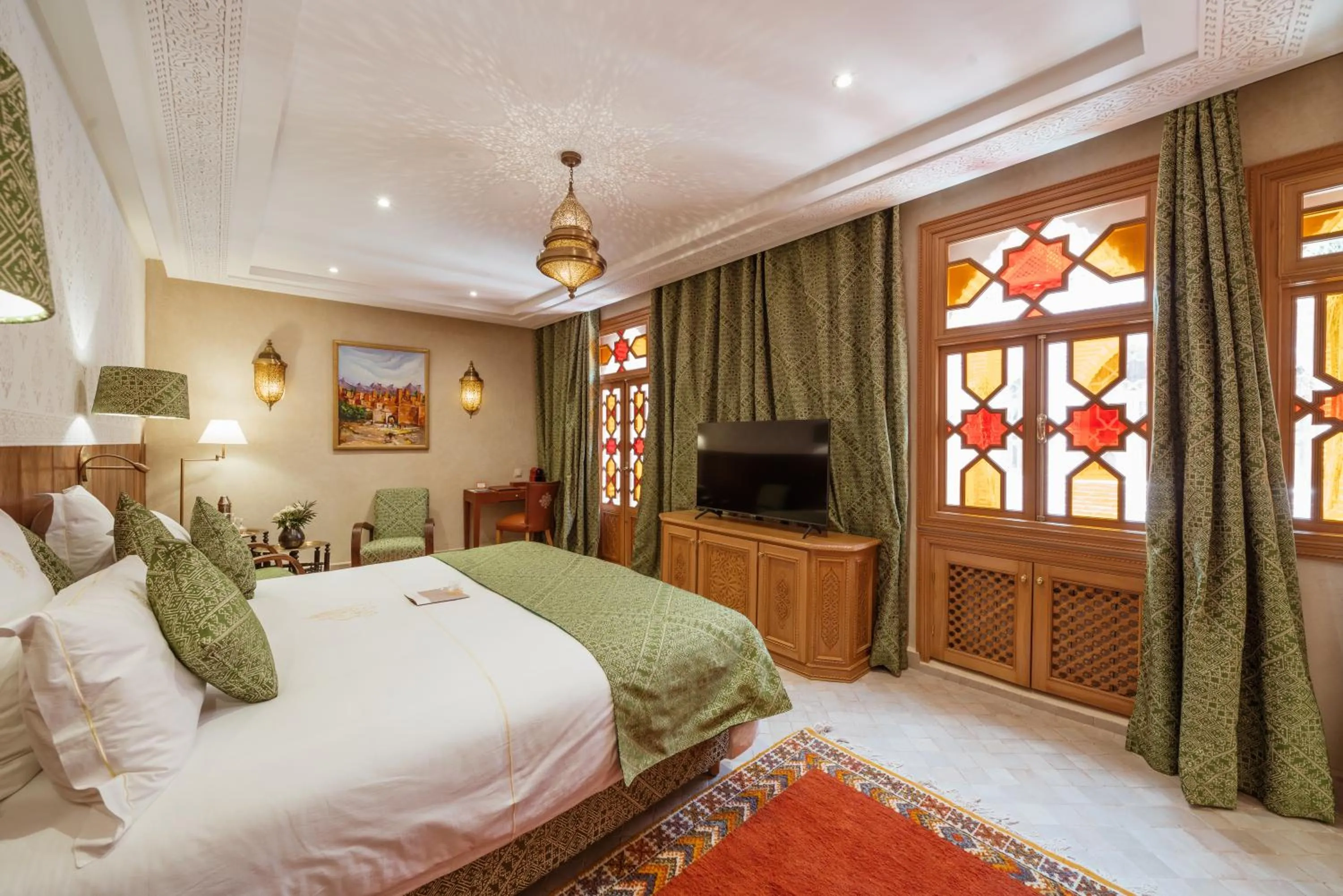 Bed in La Maison Arabe Hotel, Spa & Cooking Workshops