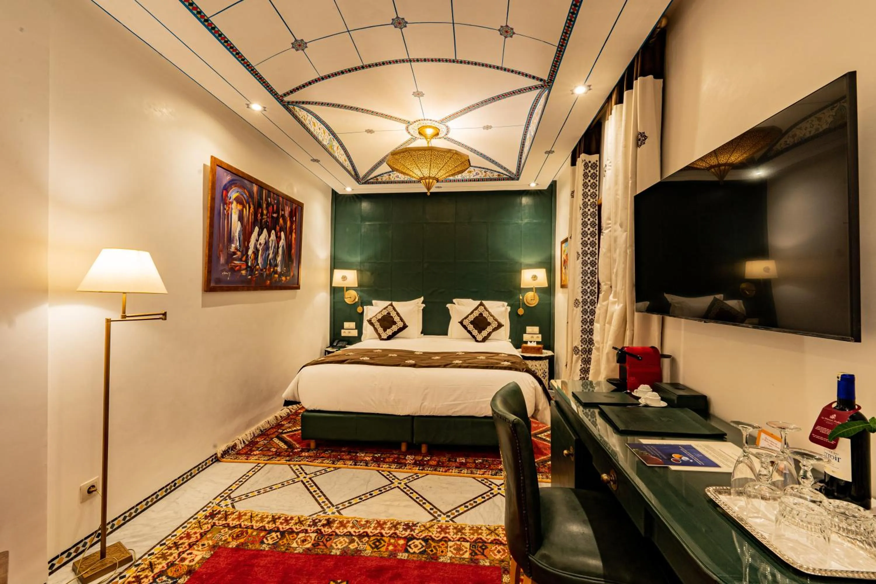 Bed in La Maison Arabe Hotel, Spa & Cooking Workshops