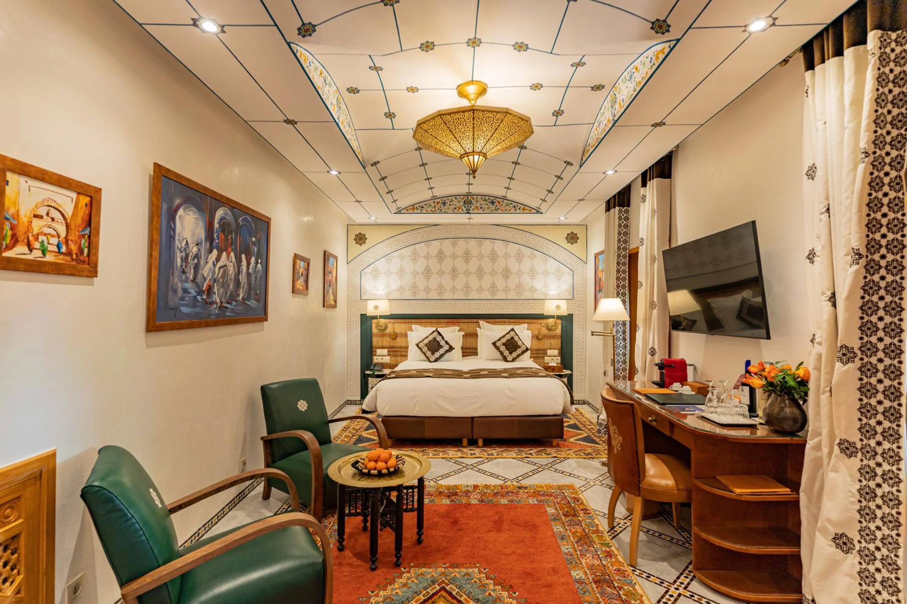 Bed in La Maison Arabe Hotel, Spa & Cooking Workshops