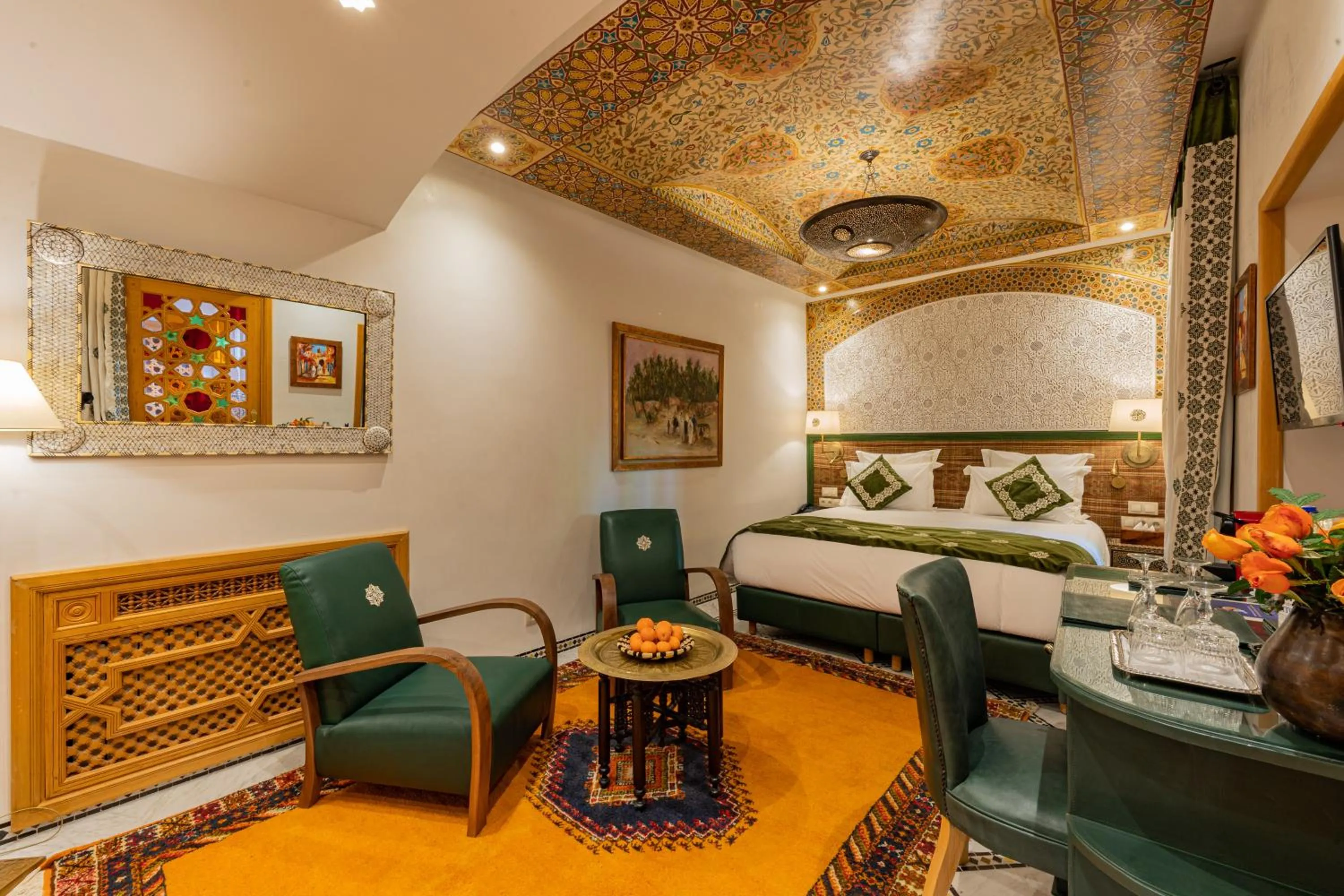 Bed in La Maison Arabe Hotel, Spa & Cooking Workshops