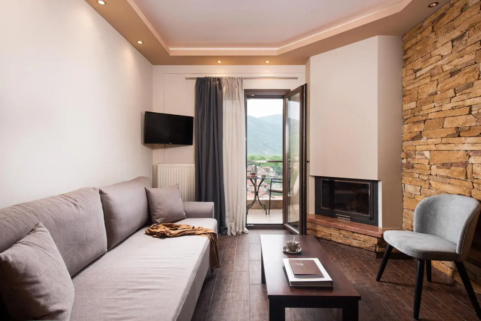 Living room in Hotel Naiades Living room in Hotel Naiades