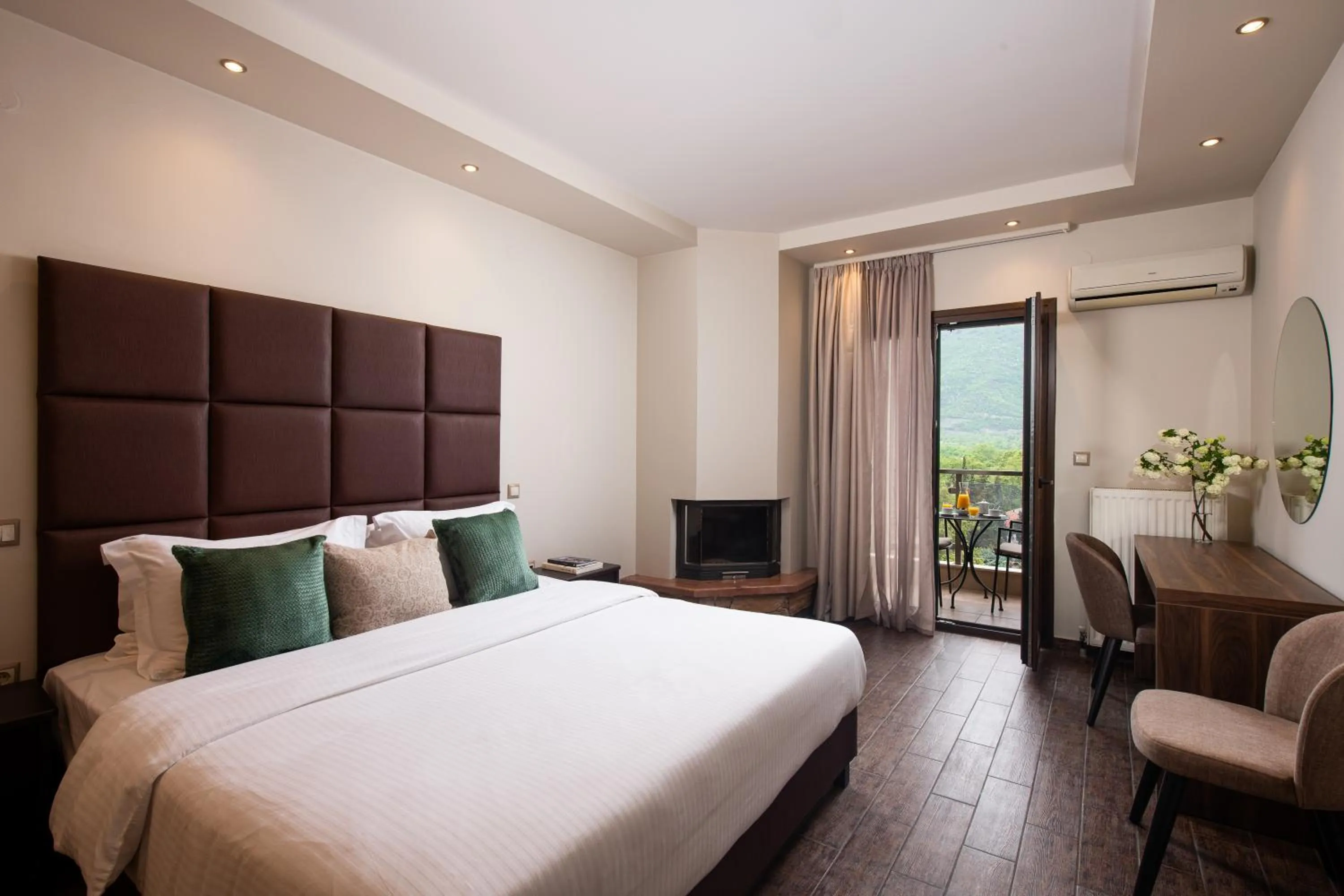 Bed in Hotel Naiades