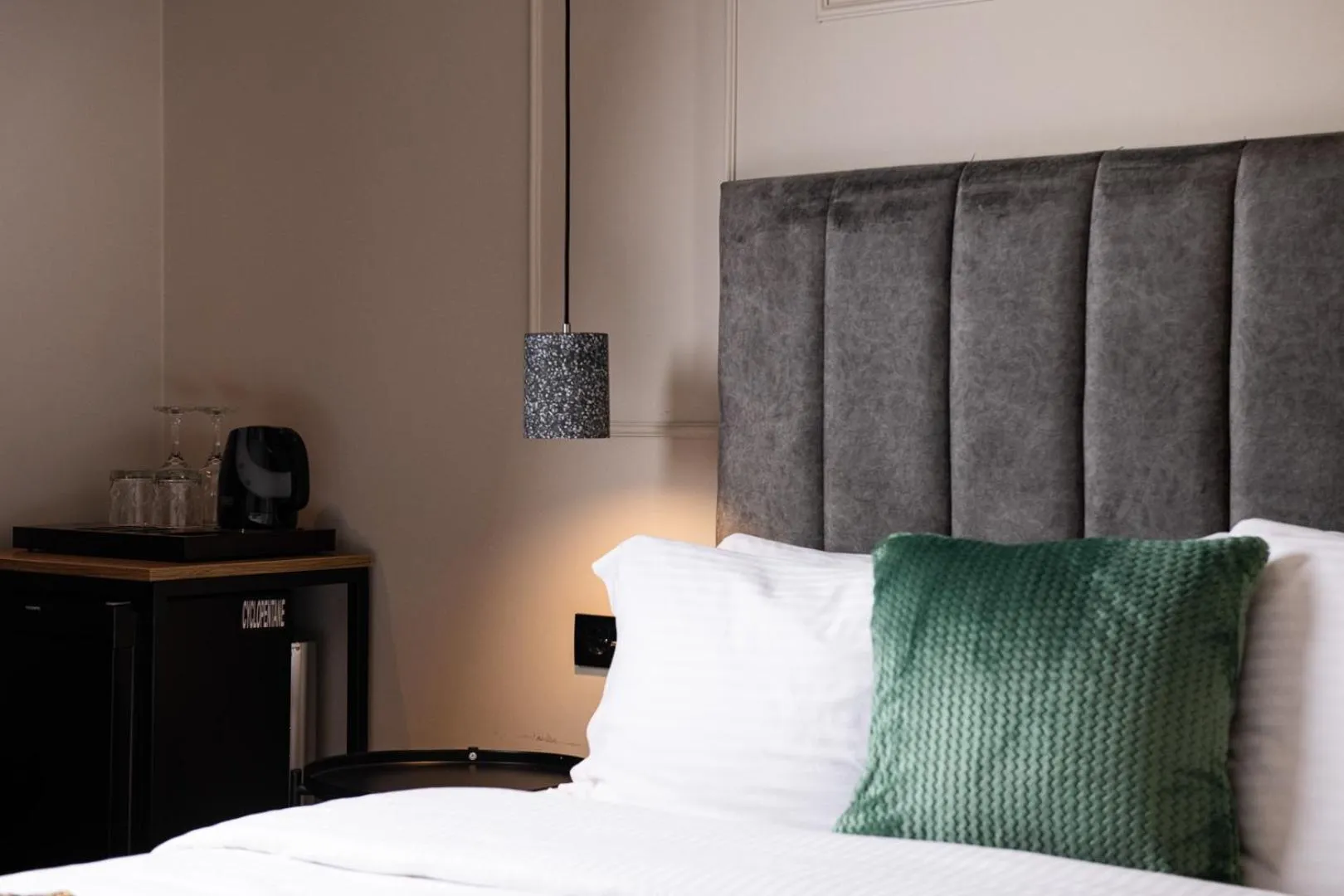 Bed in Hotel Naiades