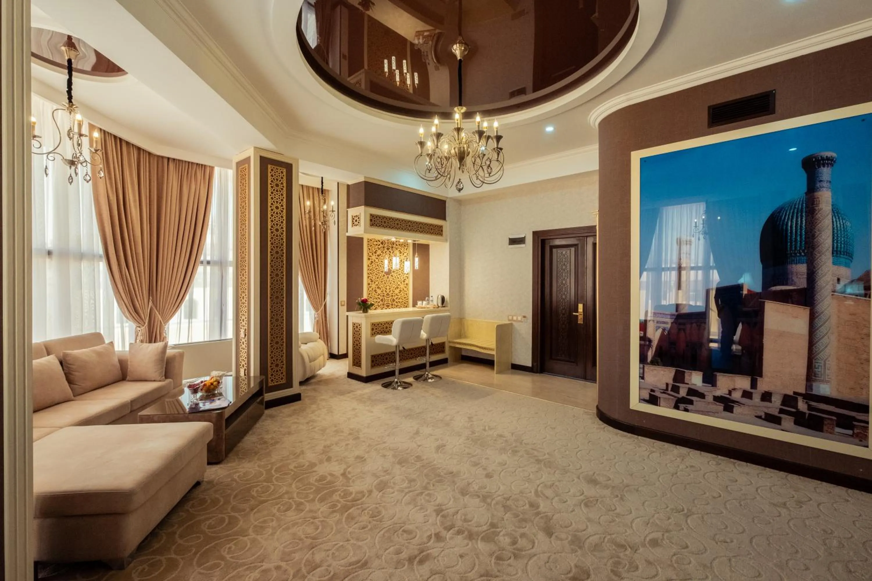 Seating area in DiliMah Premium Luxury