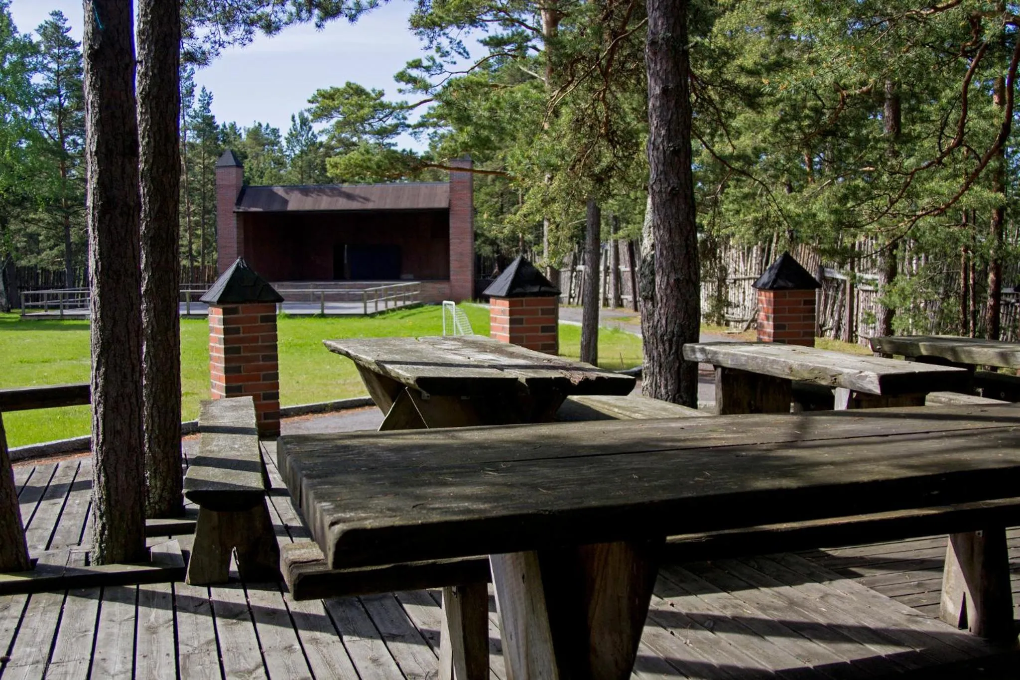 Patio in Viking Motel