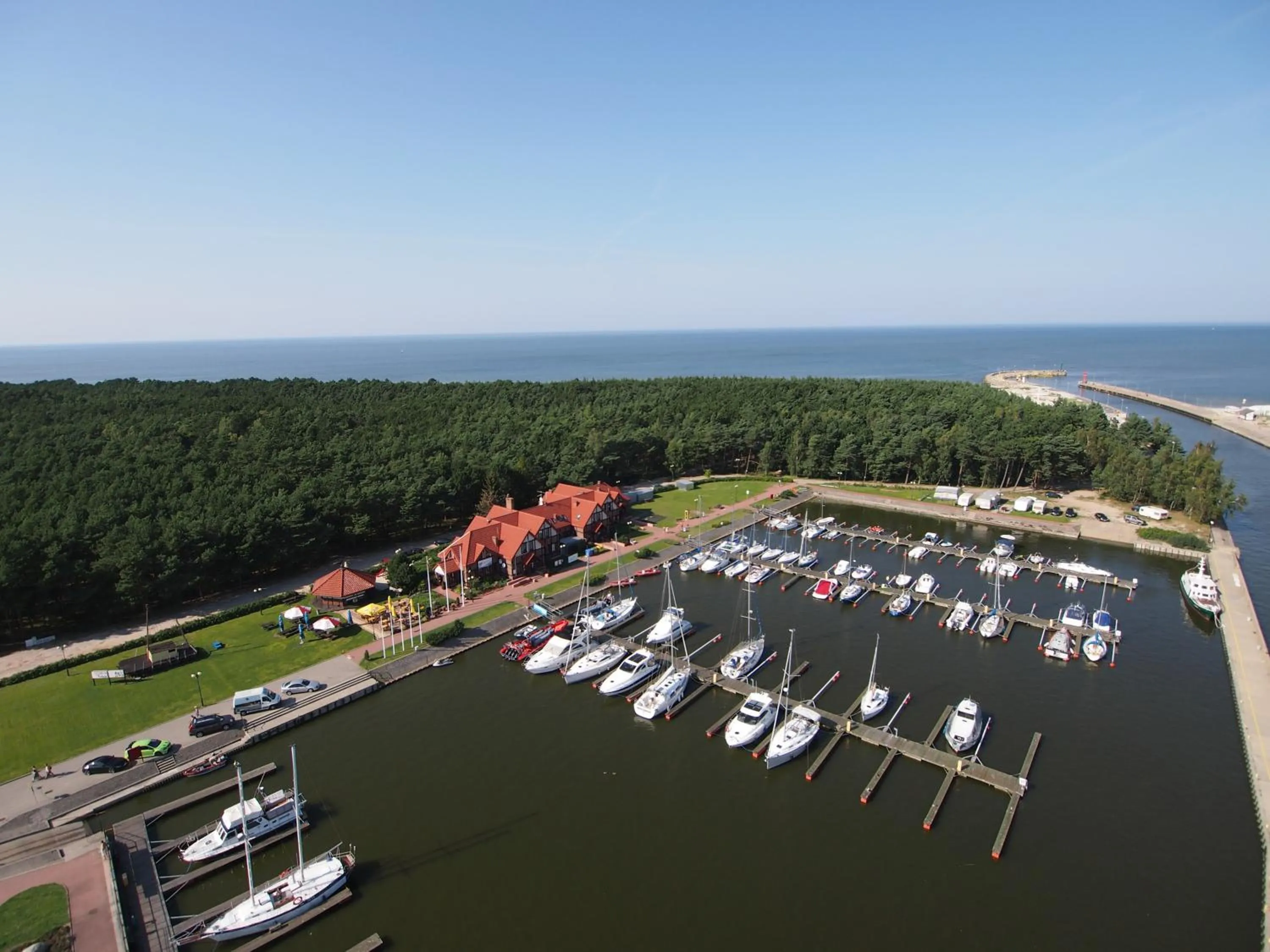 Bird's eye view in Przystań Łeba Resort&Restaurant