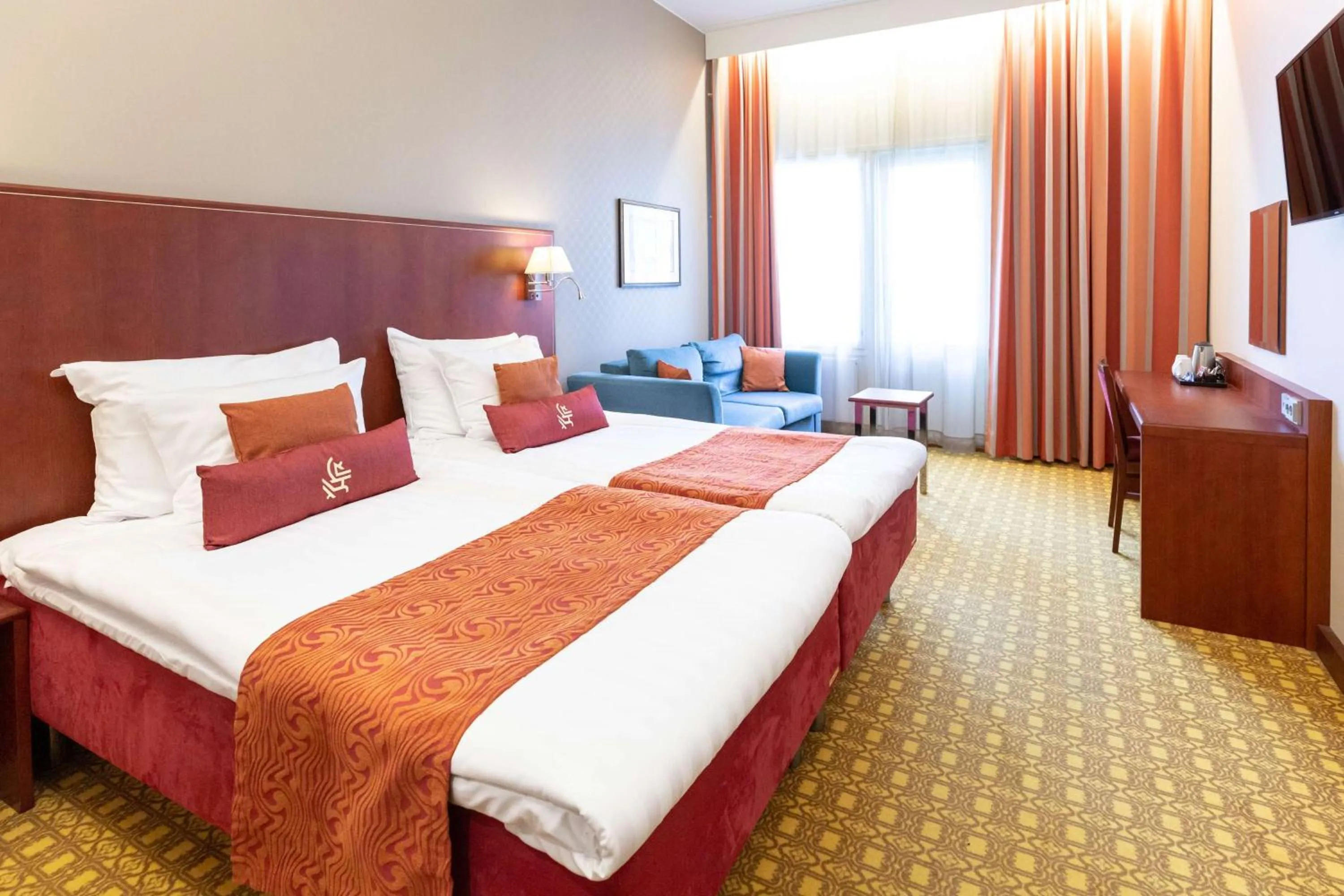 Bedroom, Bed in Scandic Atlas