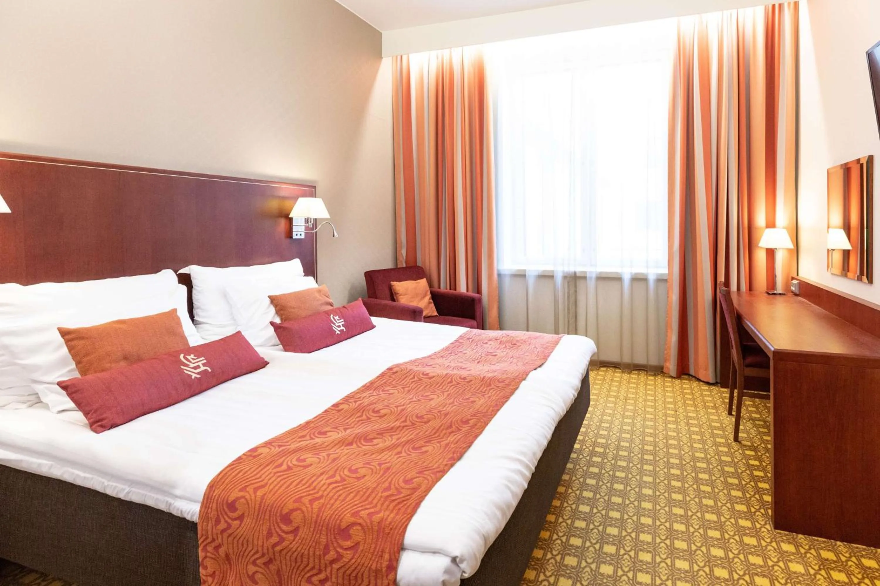 Bedroom, Bed in Scandic Atlas