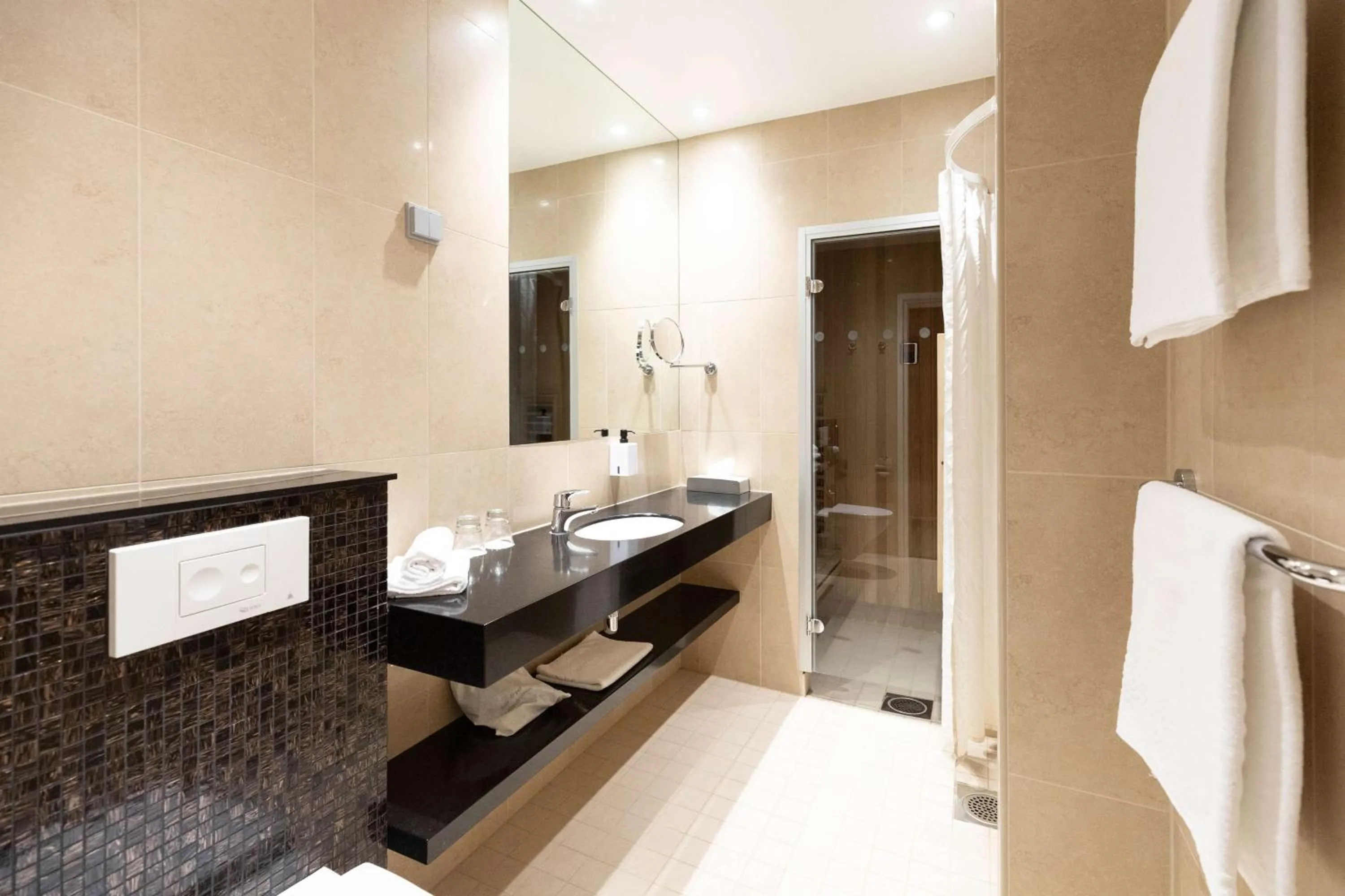 Bathroom in Scandic Atlas