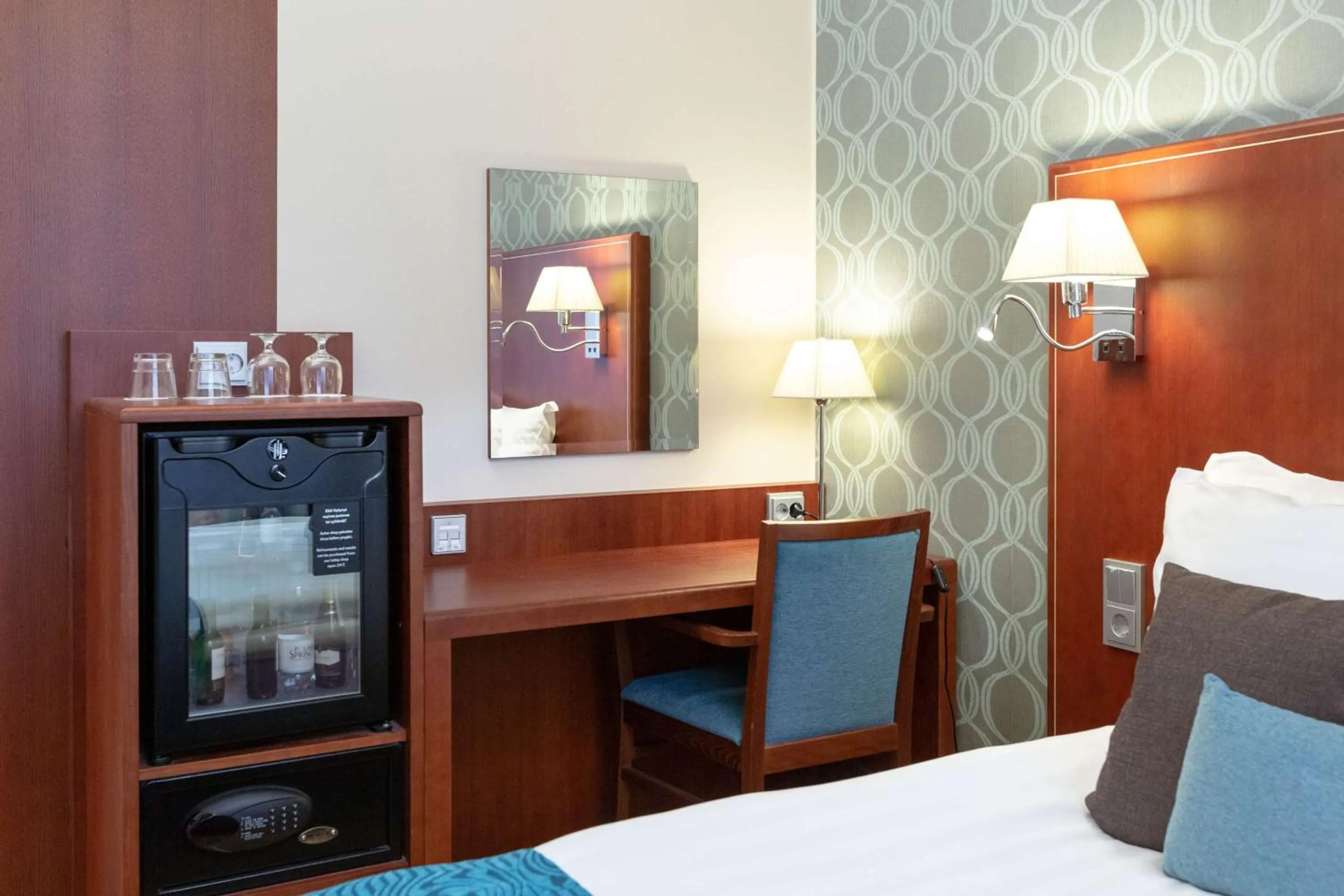 Bedroom, Bed in Scandic Atlas